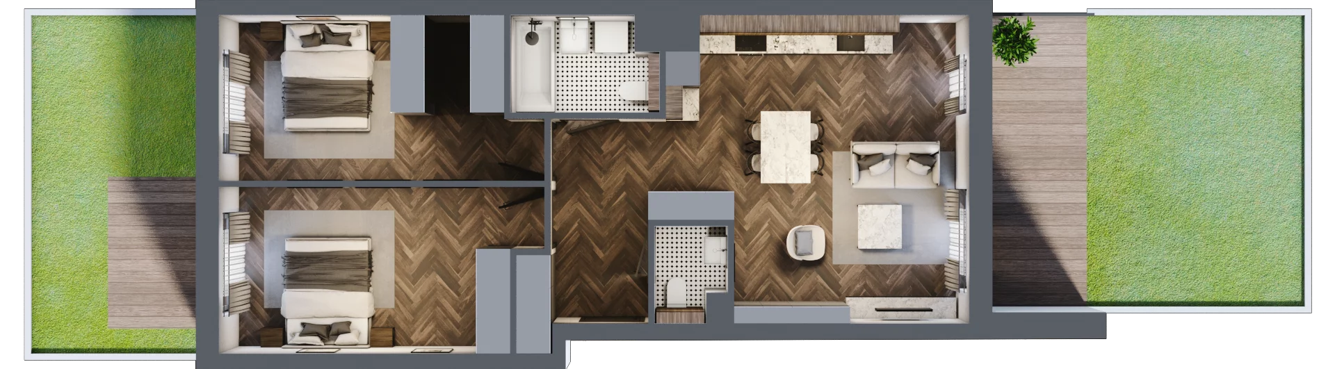 3 pokoje, apartament 71,28 m², parter, oferta nr A/1/0.5, Smardzewska 8, Poznań, Grunwald, Grunwald Południe, ul. Smardzewska 8