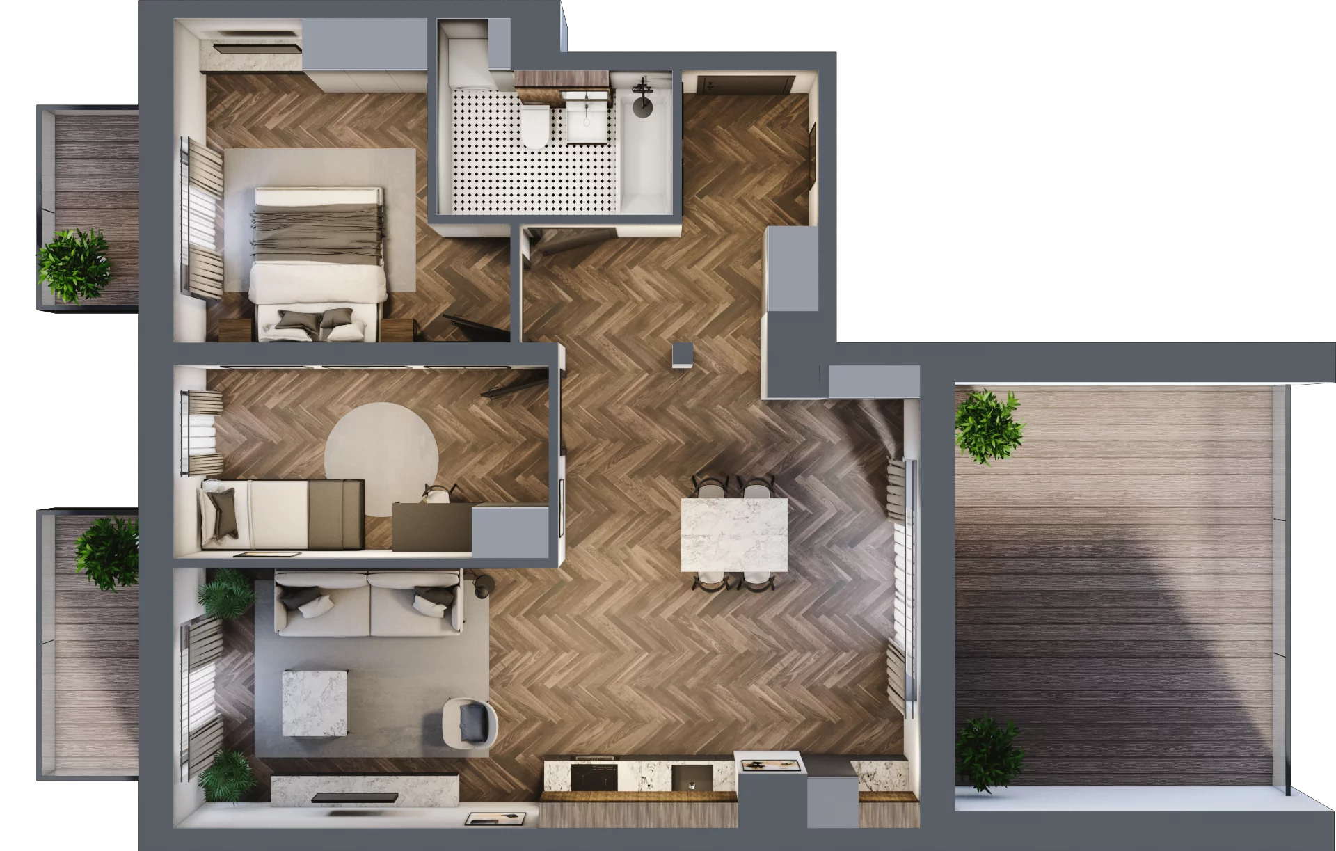 3 pokoje, apartament 71,83 m², piętro 5, oferta nr A/2/5.1, Smardzewska 8, Poznań, Grunwald, Grunwald Południe, ul. Smardzewska 8