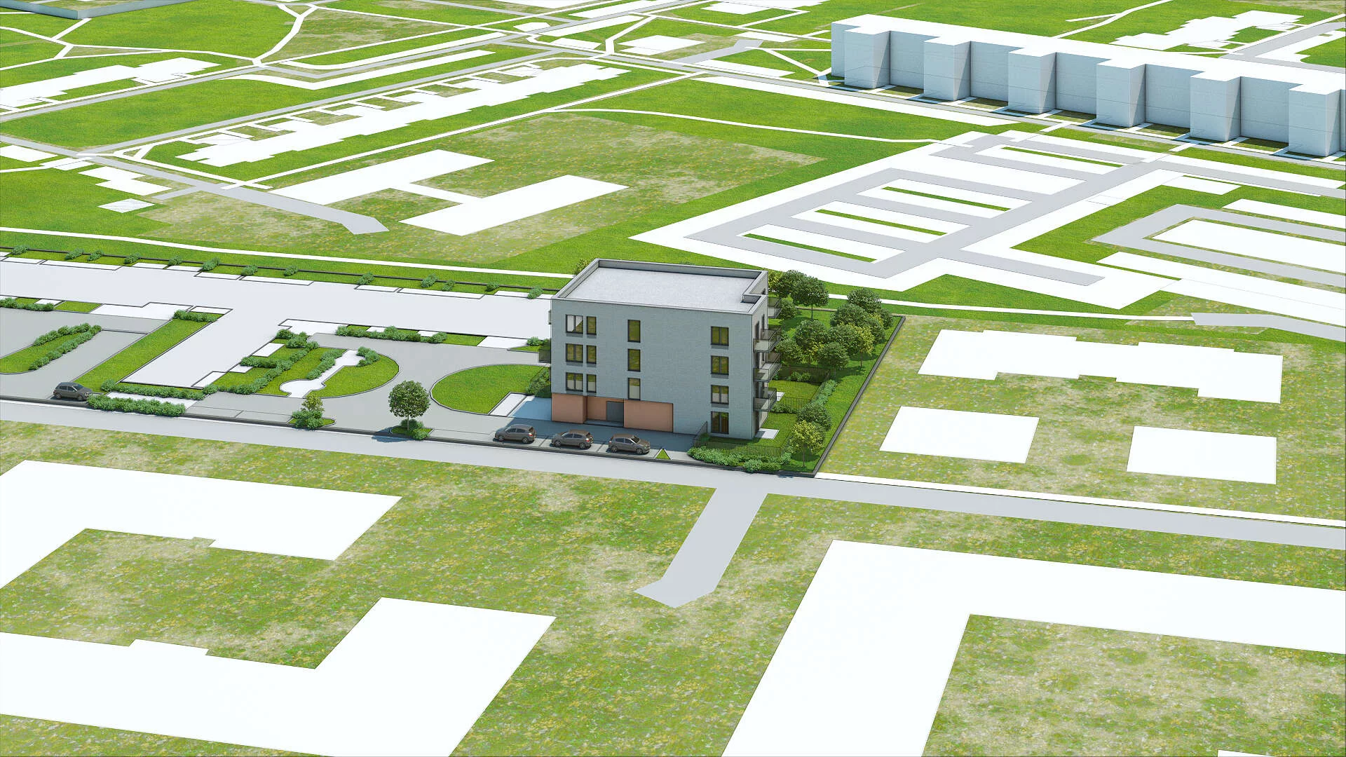 Wirtualna makieta 3D apartamentu 70.27 m², B/0/2
