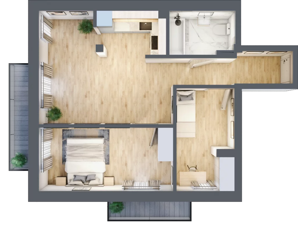 3 pokoje, mieszkanie 53,20 m², piętro 1, oferta nr 2, Kamienica przy ul. Starodomaszowskiej, Kielce, Centrum, ul. Starodomaszowska 38