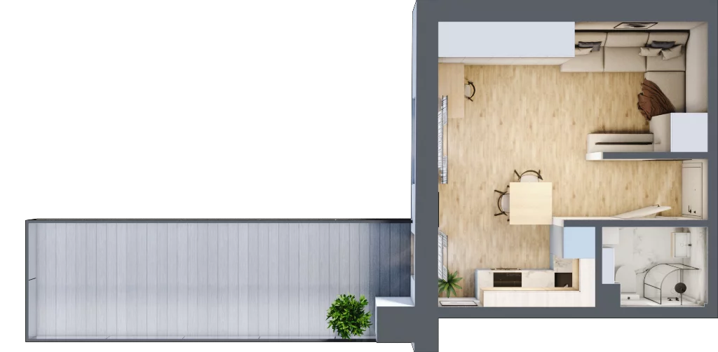 1 pokój, mieszkanie 27,10 m², piętro 2, oferta nr 8, Kamienica przy ul. Starodomaszowskiej, Kielce, Centrum, ul. Starodomaszowska 38