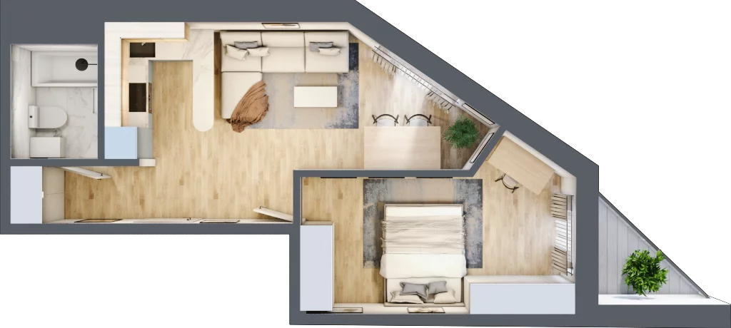 2 pokoje, mieszkanie 40,00 m², piętro 2, oferta nr 13, Kamienica przy ul. Starodomaszowskiej, Kielce, Centrum, ul. Starodomaszowska 38