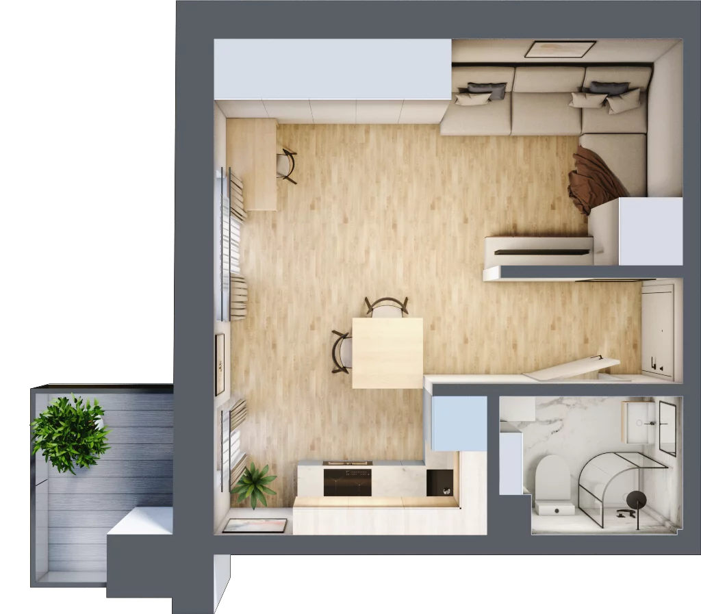 1 pokój, mieszkanie 27,00 m², piętro 3, oferta nr 14, Kamienica przy ul. Starodomaszowskiej, Kielce, Centrum, ul. Starodomaszowska 38