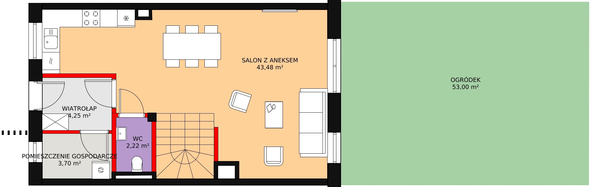 Dom 94,69 m², oferta nr 22, Zielona Widawa, Wrocław, Widawa, Psie Pole, ul. Cholewkarska