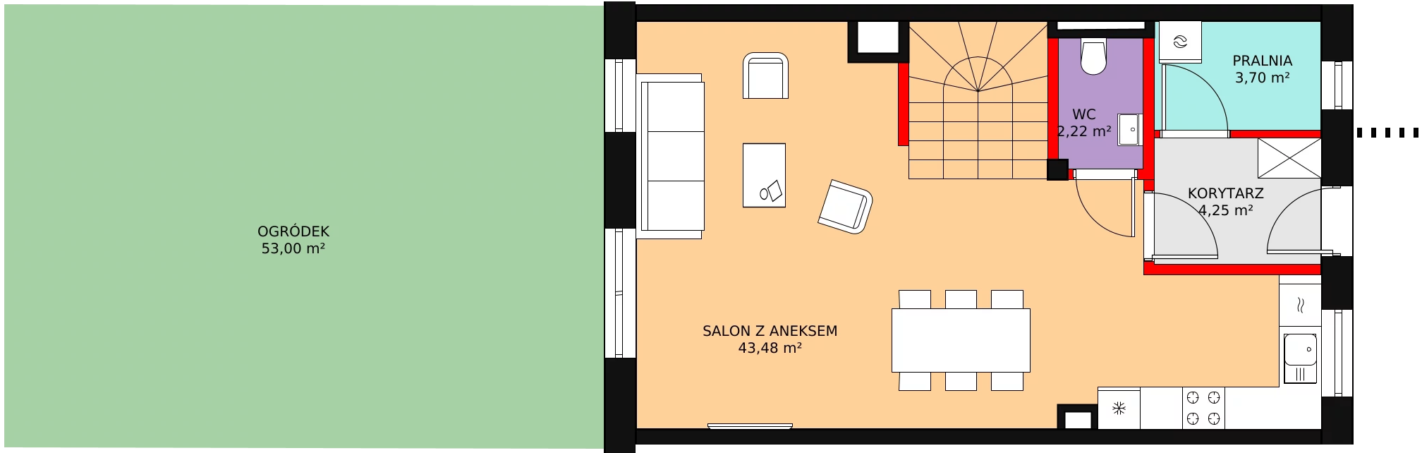 Dom 94,69 m², oferta nr 86, Zielona Widawa, Wrocław, Widawa, Psie Pole, ul. Cholewkarska