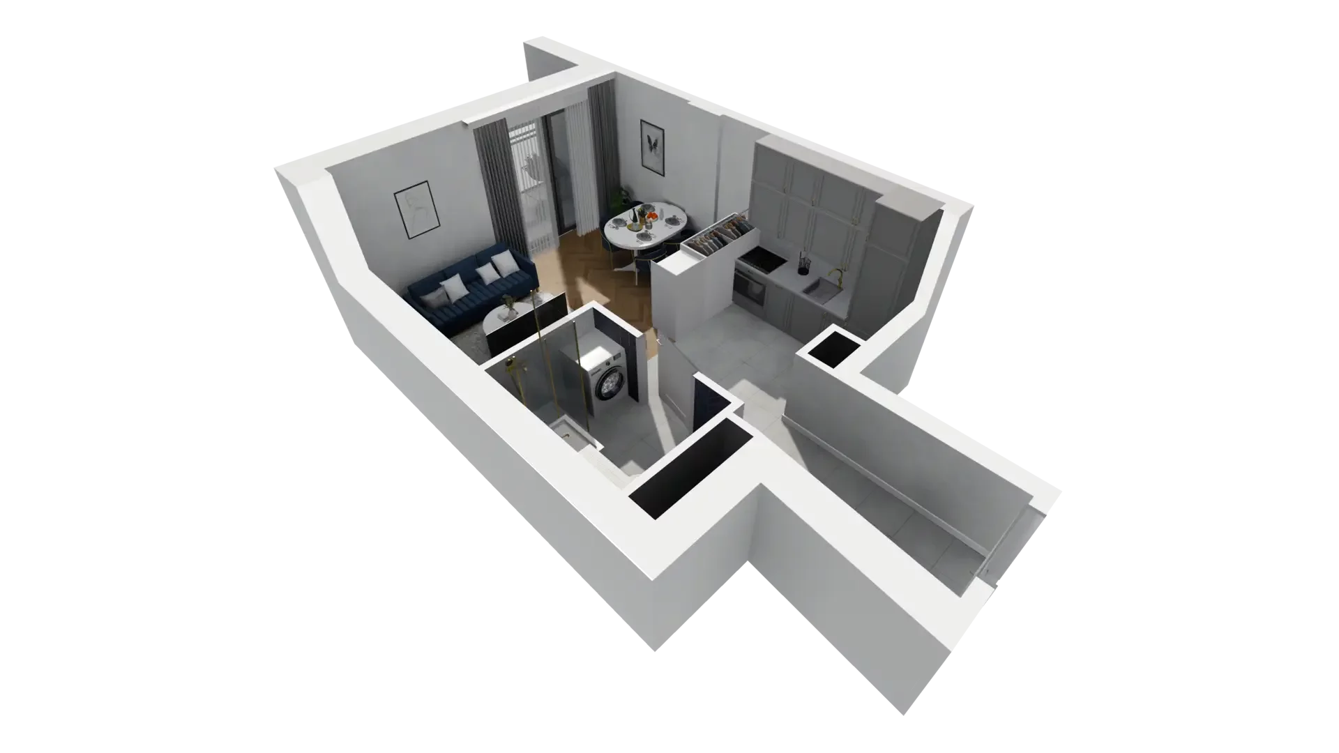 1 pokój, mieszkanie 28,00 m², piętro 1, oferta nr A1.1.10, ATAL Grabiszyn, Wrocław, Gajowice, Fabryczna, ul. Grochowa