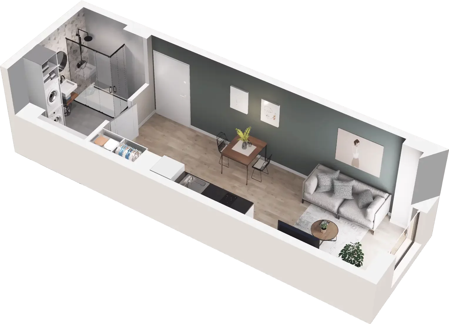 Mieszkanie 27,79 m², piętro 1, oferta nr I.A.06, Krakowska 35, Wrocław, Przedmieście Oławskie, Krzyki, ul. Krakowska