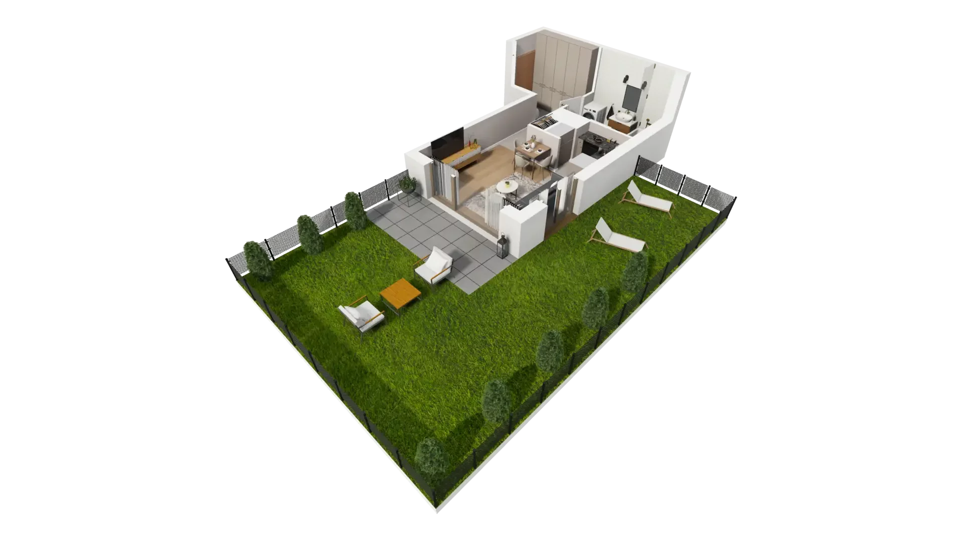 1 pokój, mieszkanie 28,45 m², parter, oferta nr E.0.2, ATAL Parkowa, Poznań, Nowe Miasto, Osiedle Warszawskie, ul. Mogileńska
