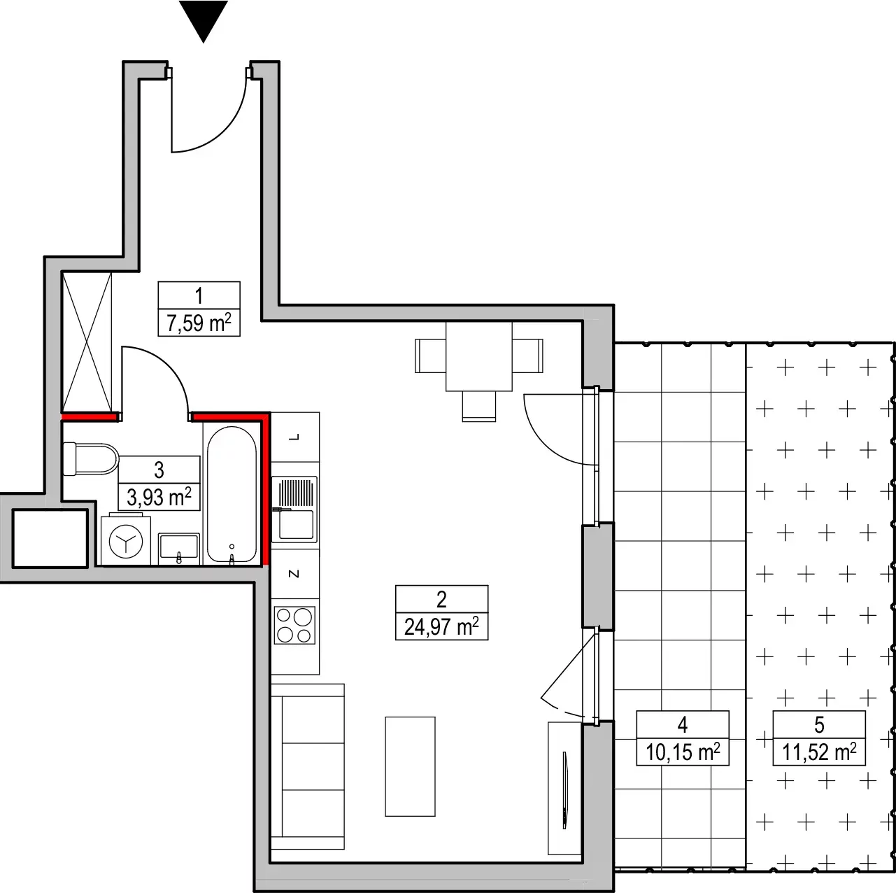 Mieszkanie 36,49 m², parter, oferta nr D1.2.0.1, Nowy Targówek VI, Warszawa, Targówek, Targówek Mieszkaniowy, ul. Płosa 8