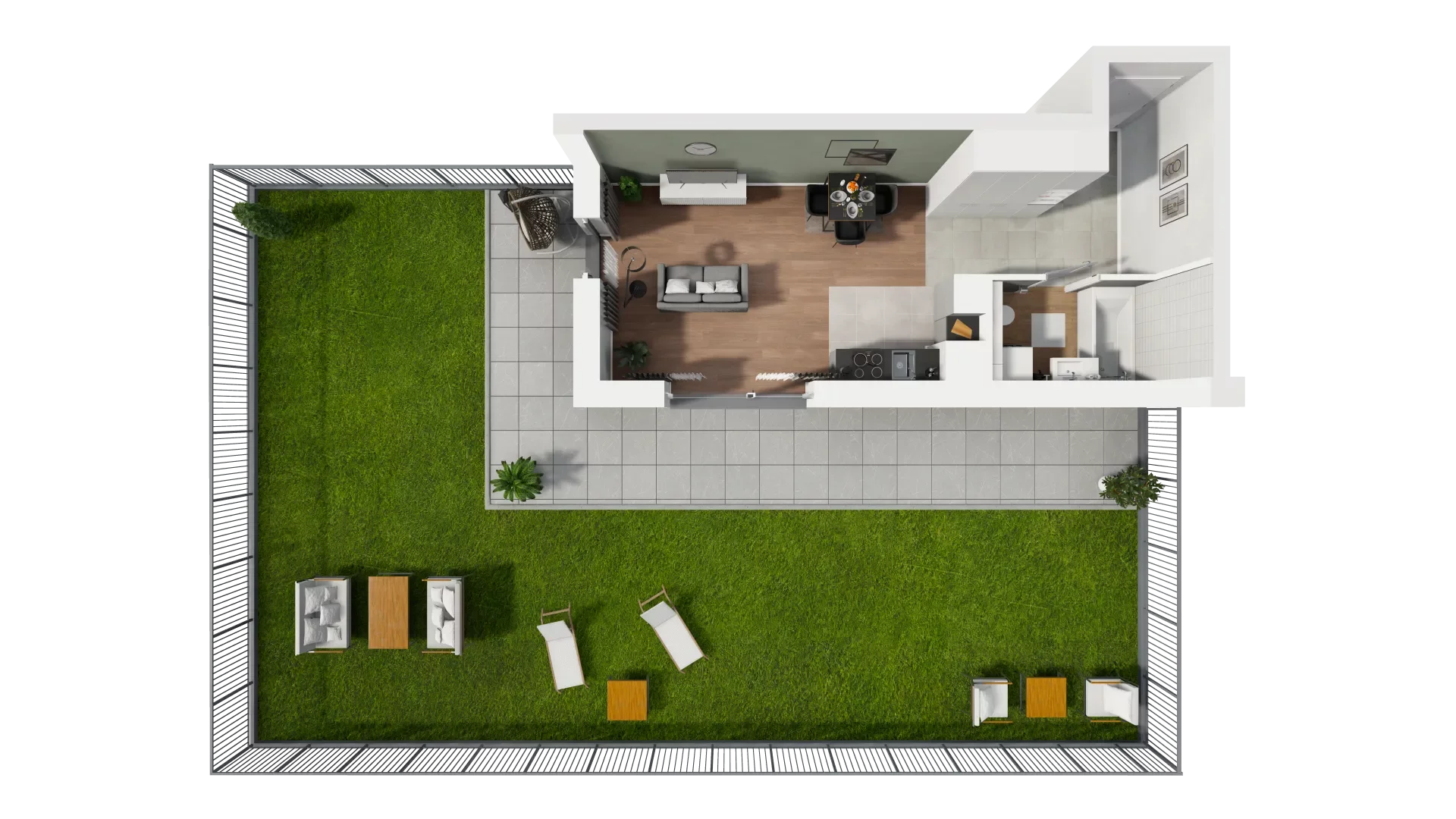 Mieszkanie 32,62 m², parter, oferta nr M1.0.03, Modern Helenów, Łódź, Bałuty, Helenów, ul. Smugowa 10/12