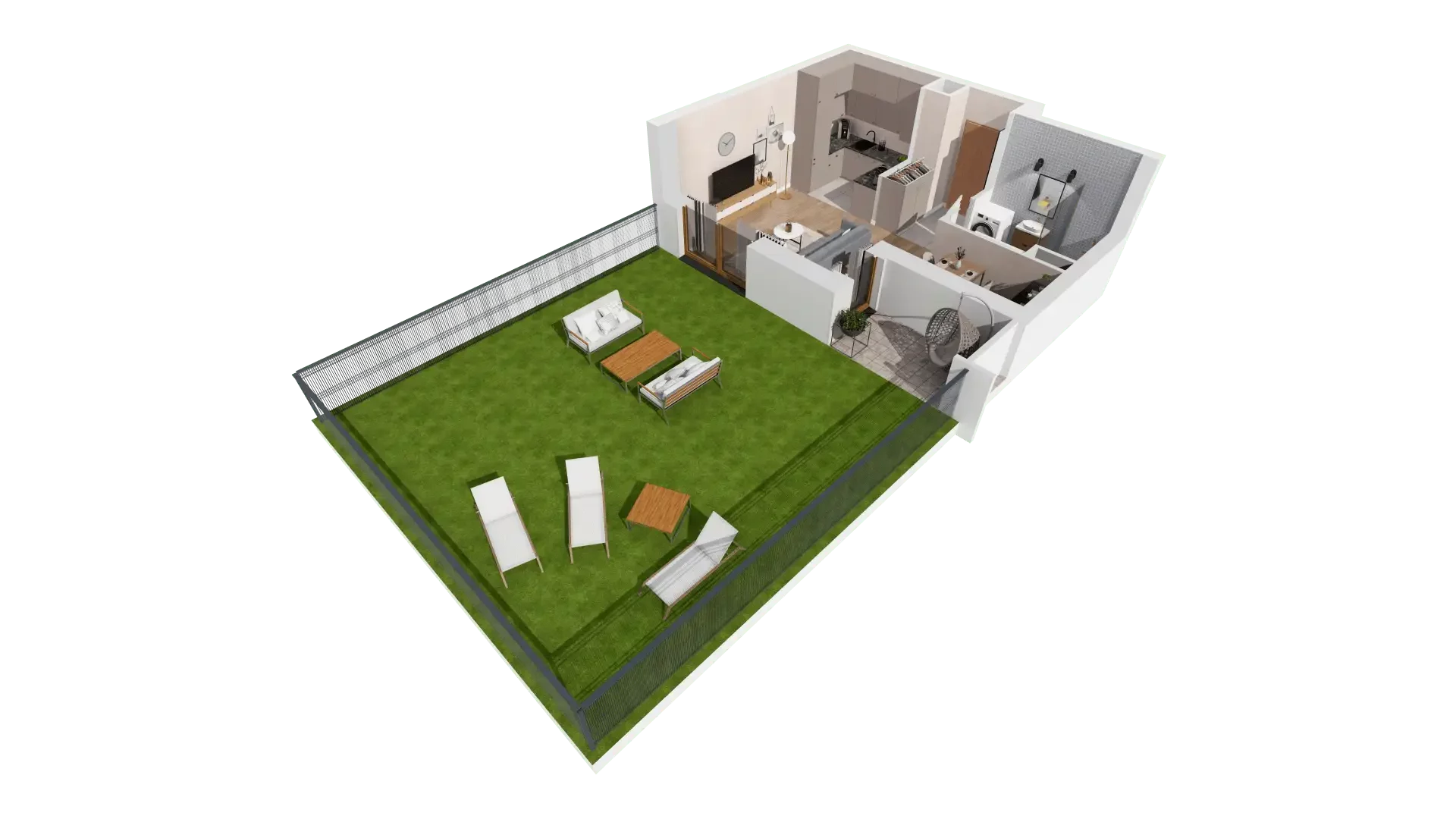1 pokój, mieszkanie 30,58 m², parter, oferta nr 1D.0.172, Francuska Park VIIIB, Katowice, Osiedle Paderewskiego-Muchowiec, Muchowiec, ul. Szybowcowa