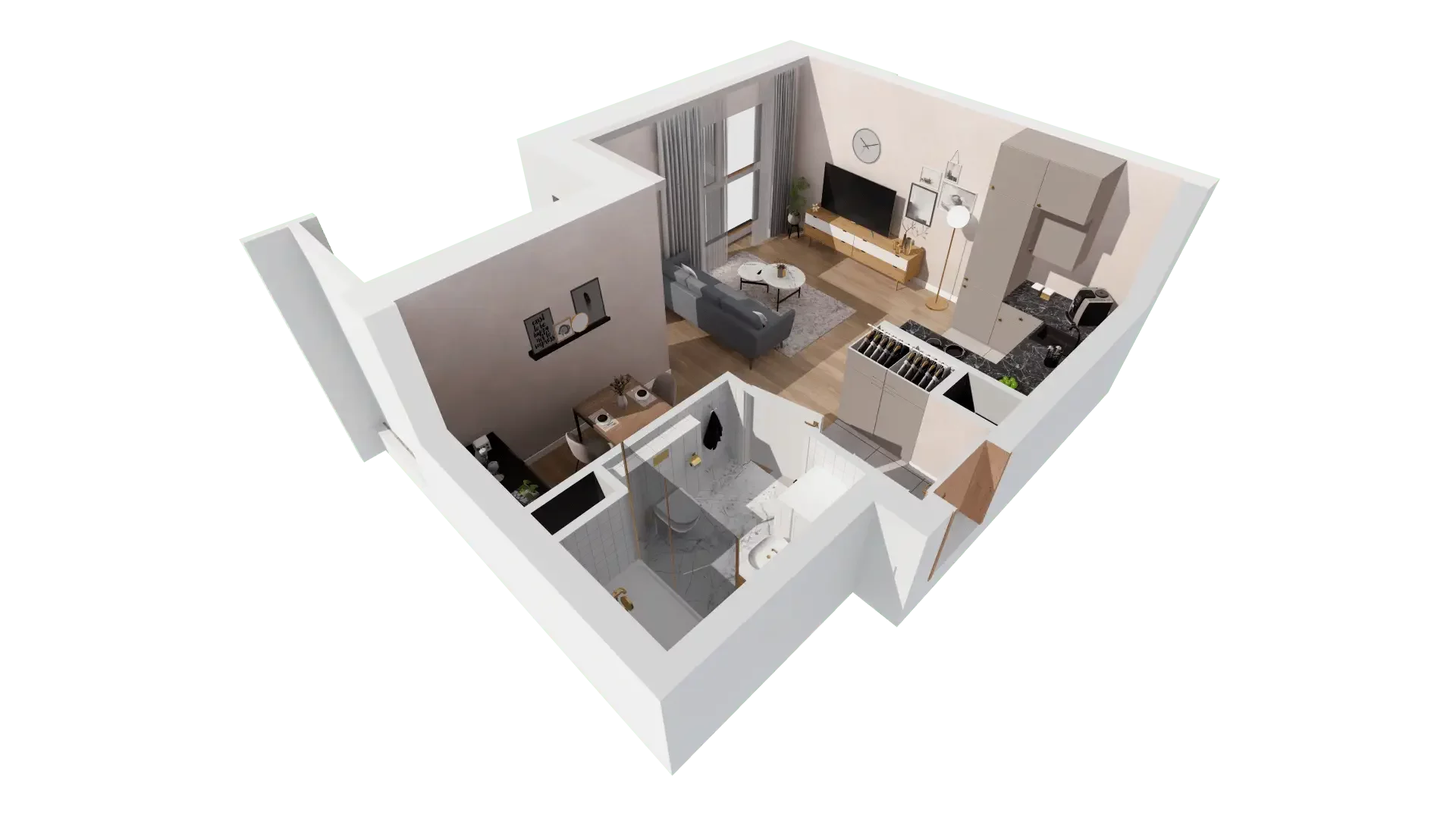 1 pokój, mieszkanie 30,43 m², piętro 1, oferta nr 1D.1.175, Francuska Park VIIIB, Katowice, Osiedle Paderewskiego-Muchowiec, Muchowiec, ul. Szybowcowa