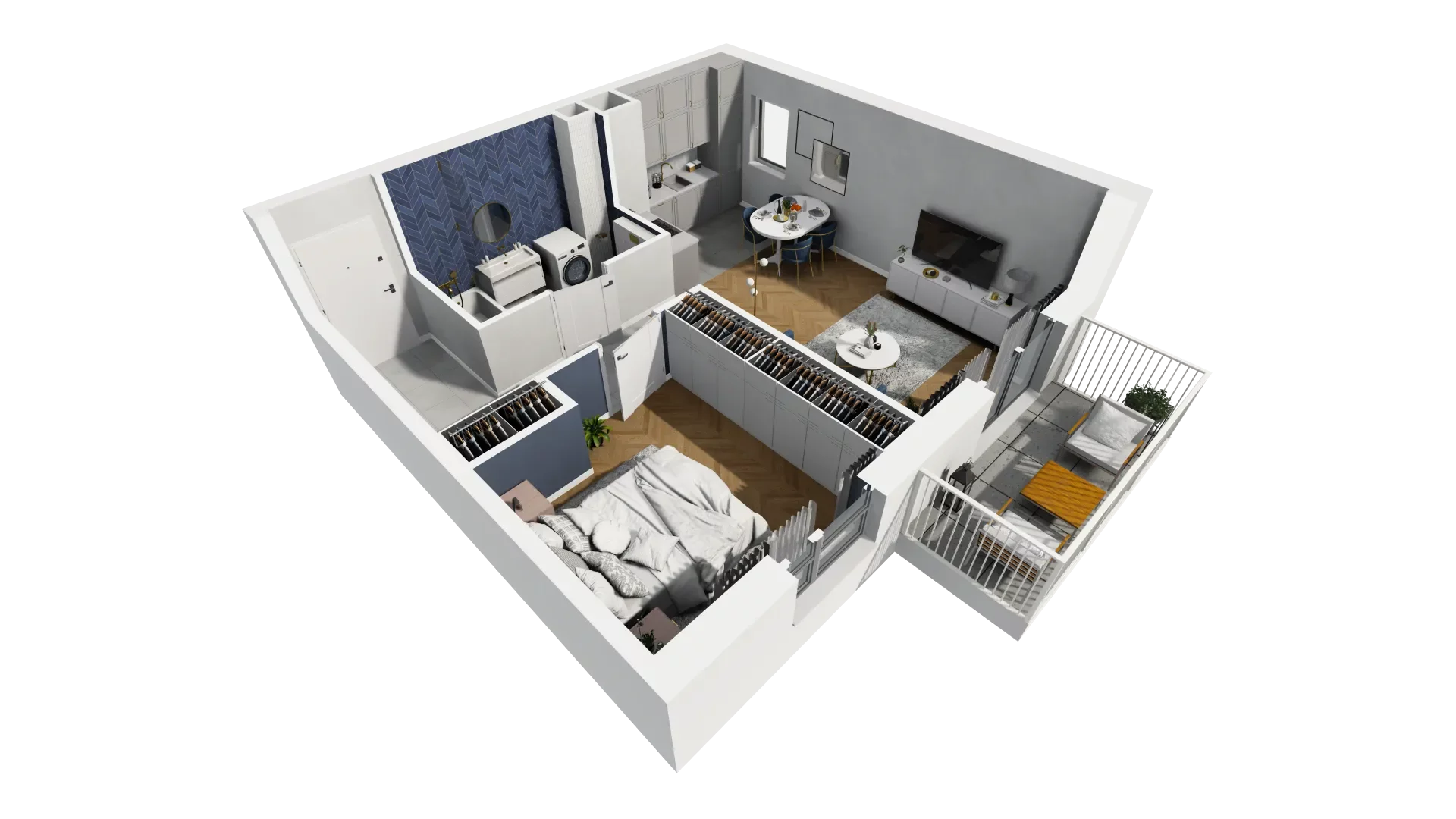 Mieszkanie 45,89 m², piętro 1, oferta nr 2A.06, Akacjowa Wita, Kraków, Prądnik Czerwony, Rakowice, ul. Akacjowa