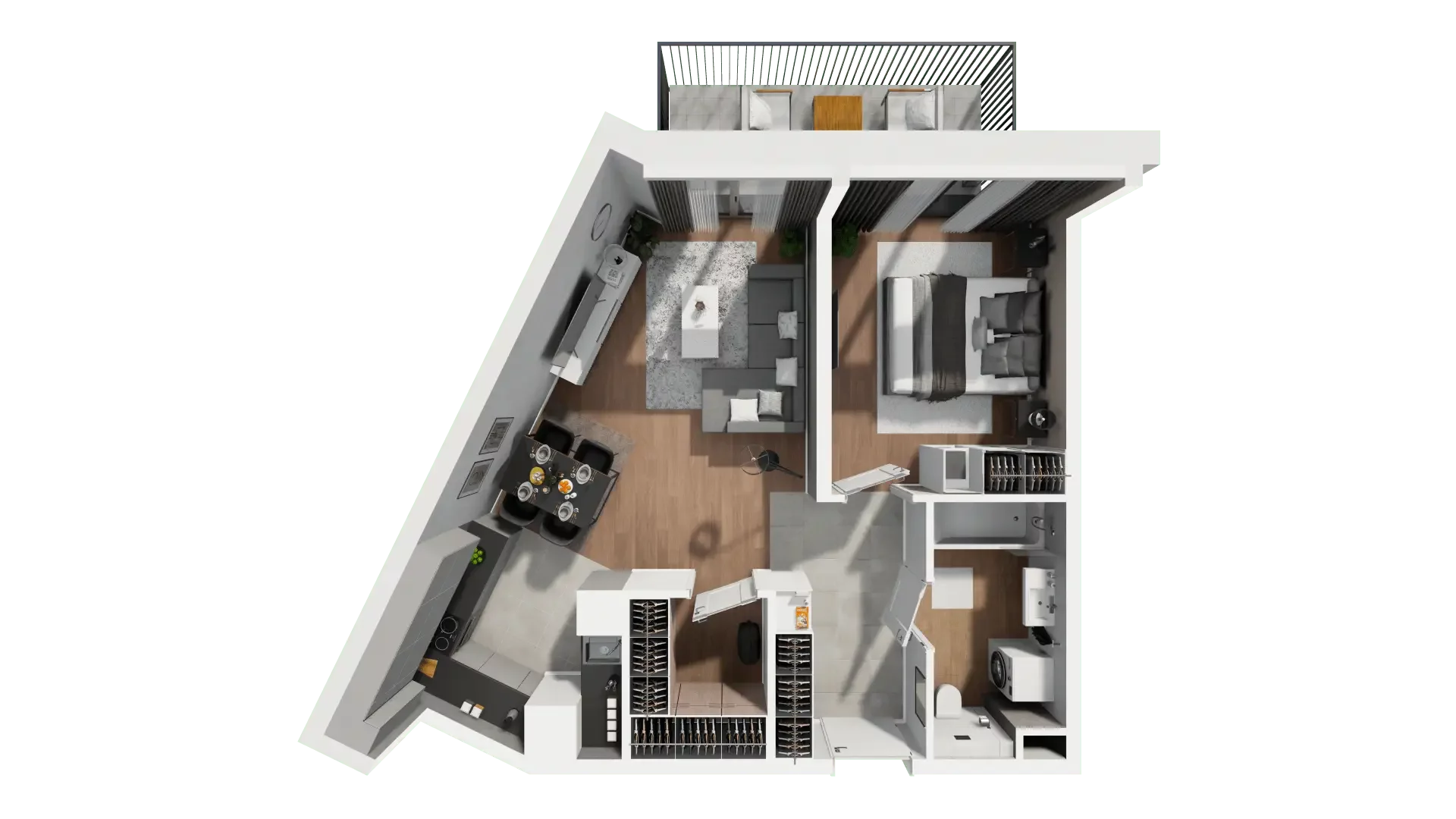 Mieszkanie 53,67 m², piętro 2, oferta nr 2.A.2.14, ATAL Apollina II, Kowale, ul. Apollina