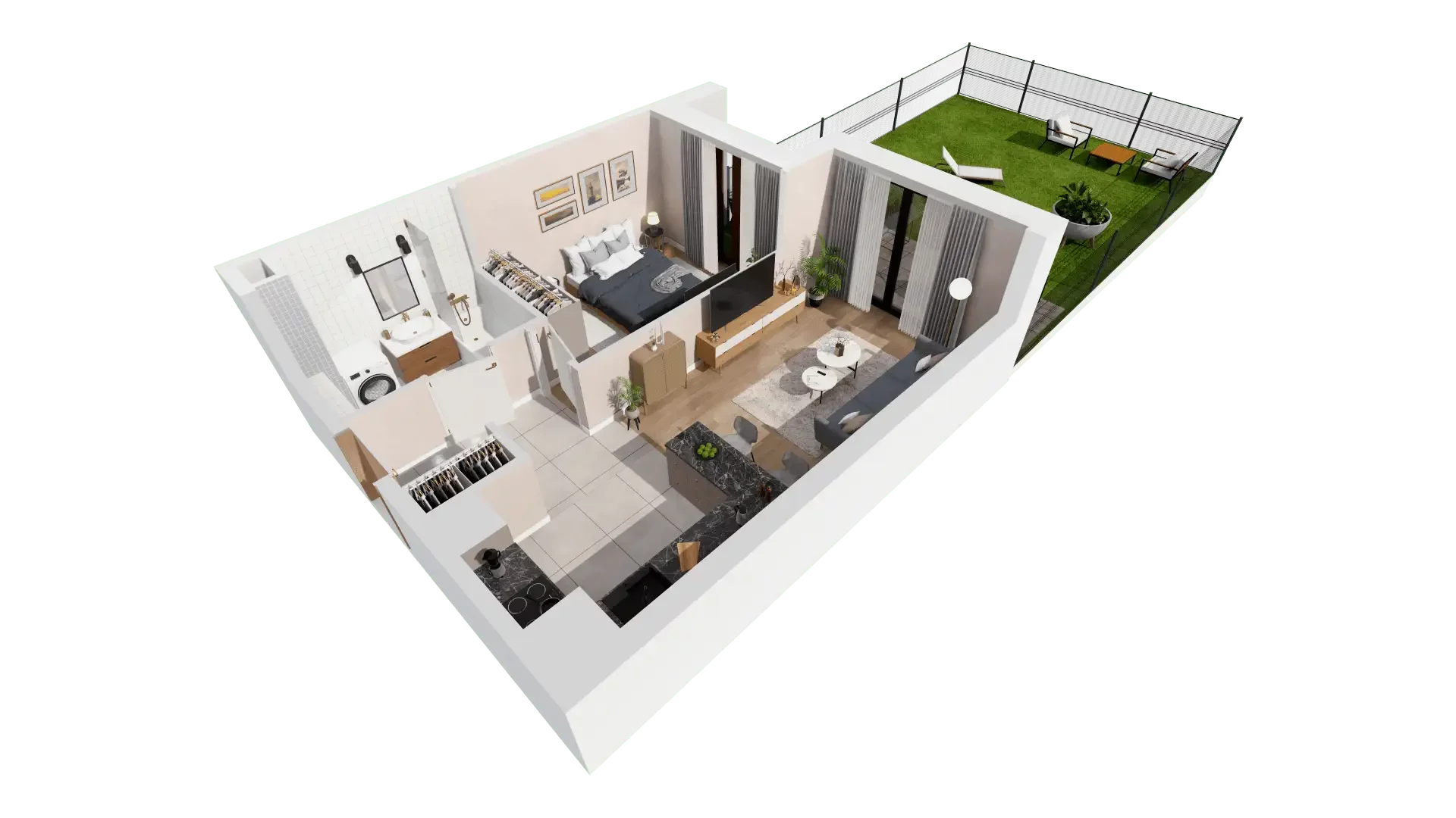 Mieszkanie 39,47 m², parter, oferta nr 7A-0-4, Naramowice Odnova II, Poznań, Naramowice, ul. Bielicowa