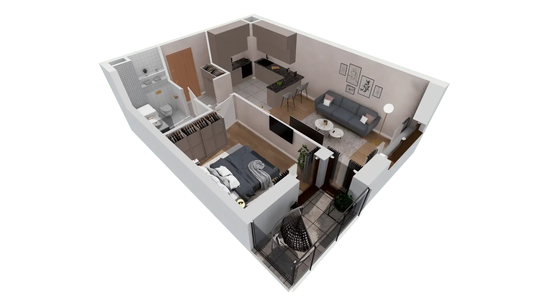 Mieszkanie 38,64 m², parter, oferta nr 7C-0-5, Naramowice Odnova II, Poznań, Naramowice, ul. Bielicowa