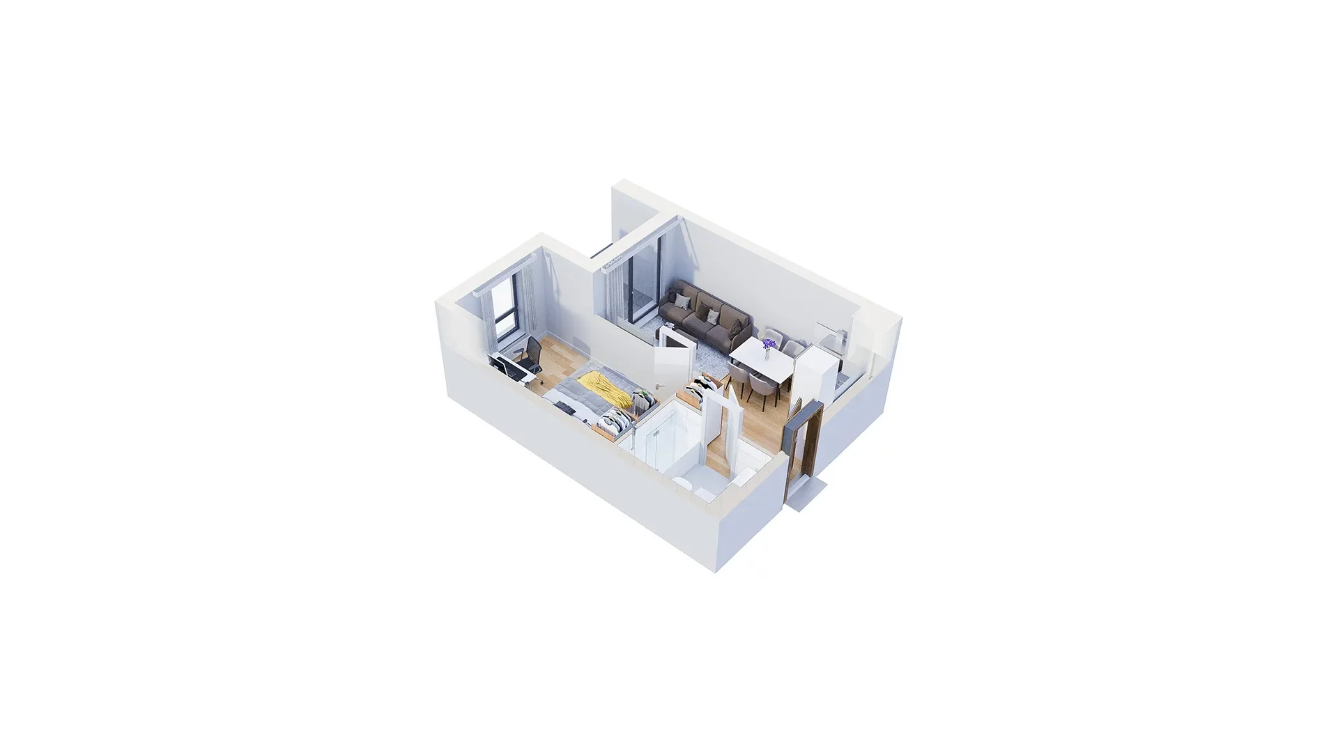 2 pokoje, mieszkanie 32,50 m², piętro 10, oferta nr 2.A80, Niebieski Bursztyn II, Reda, ul. Bosmańska