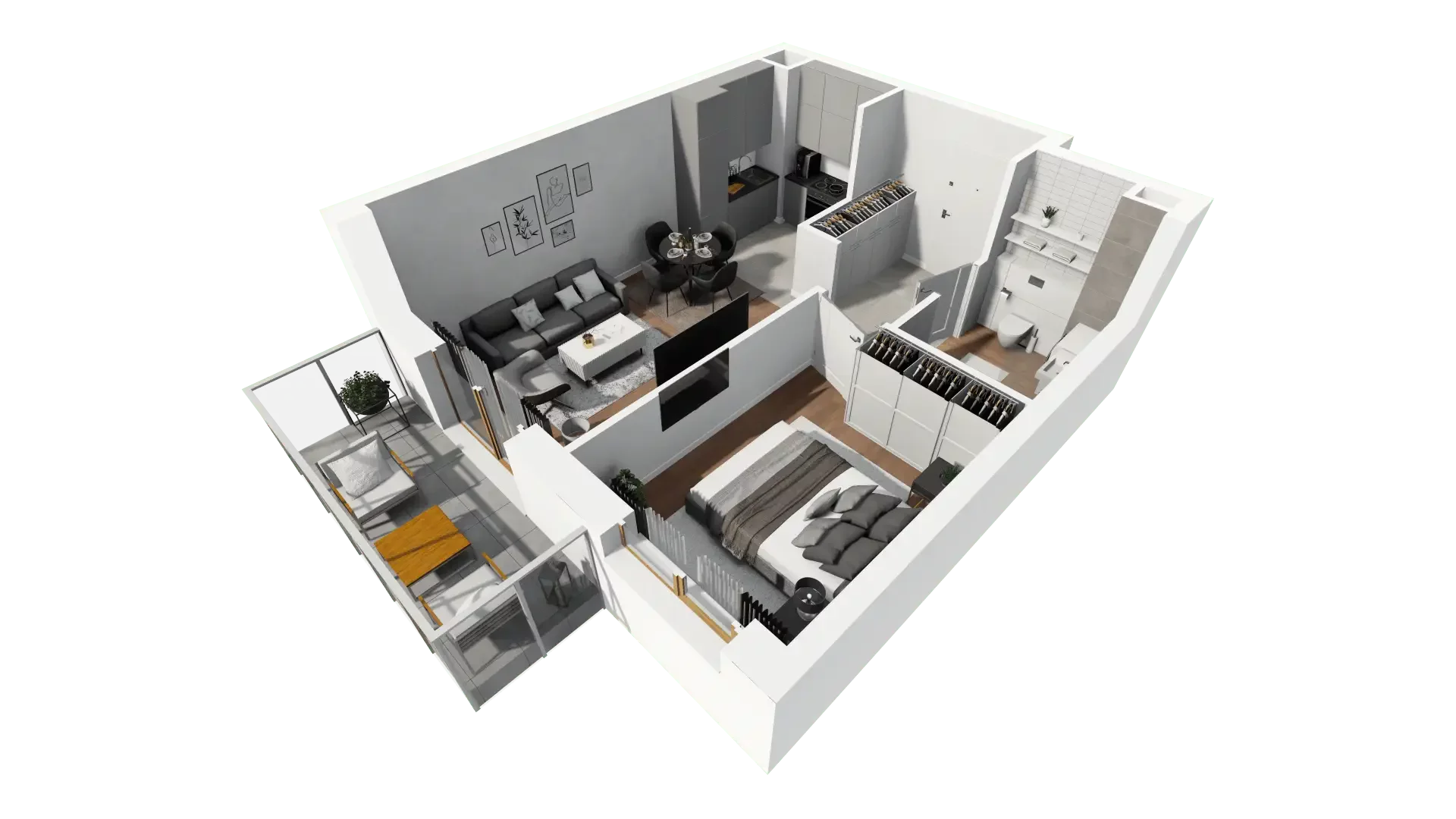 Mieszkanie 39,30 m², parter, oferta nr 6.2.5, Osiedle Przyjemne - etap III, Gdańsk, Jasień, ul. Flisykowskiego