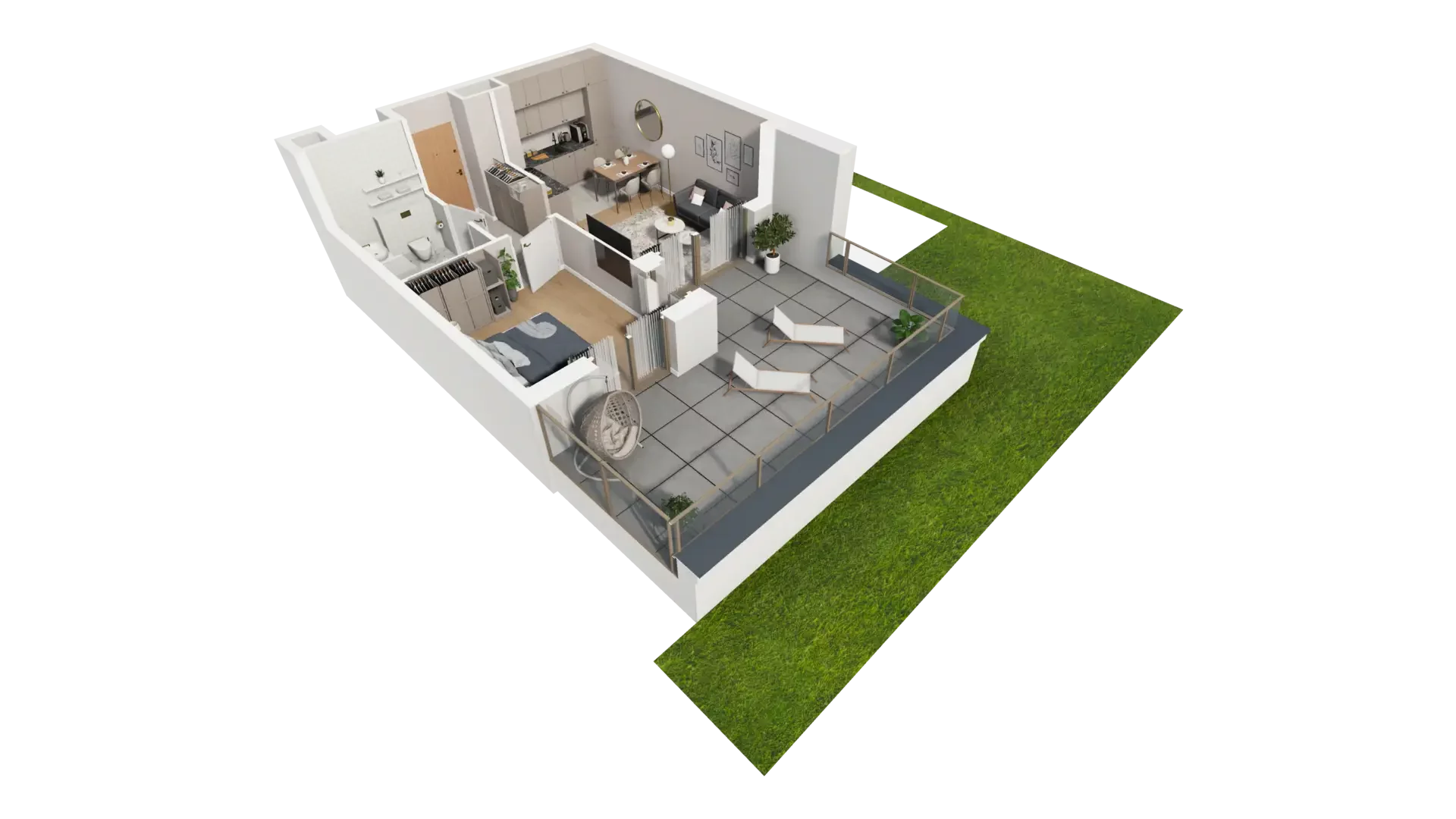 2 pokoje, mieszkanie 39,38 m², parter, oferta nr D.0.2, ATAL Parkowa, Poznań, Nowe Miasto, Osiedle Warszawskie, ul. Mogileńska