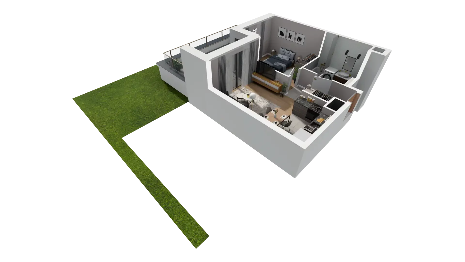 2 pokoje, mieszkanie 39,38 m², parter, oferta nr D.0.2, ATAL Parkowa, Poznań, Nowe Miasto, Osiedle Warszawskie, ul. Mogileńska