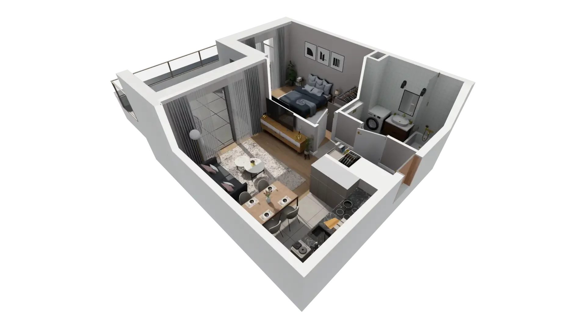 2 pokoje, mieszkanie 37,72 m², parter, oferta nr D.0.6, ATAL Parkowa, Poznań, Nowe Miasto, Osiedle Warszawskie, ul. Mogileńska