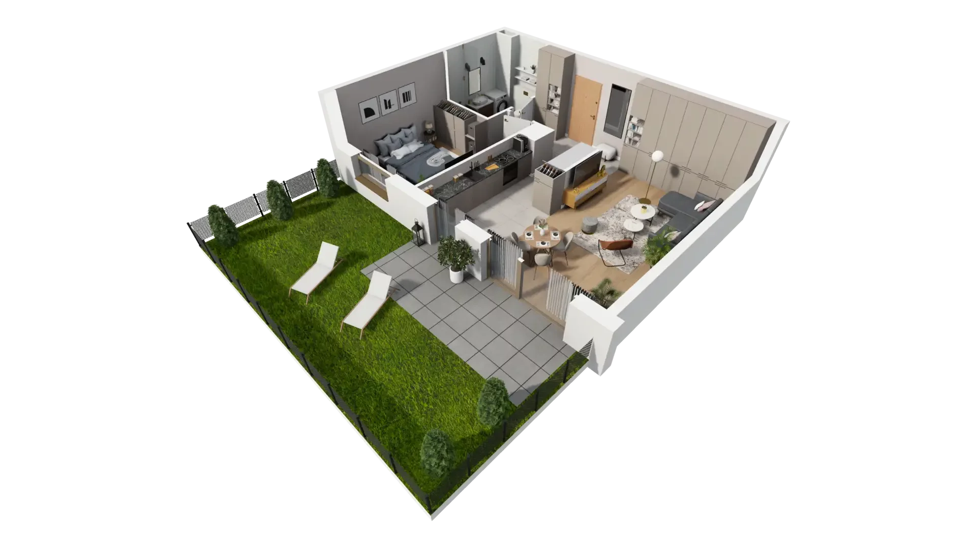 2 pokoje, mieszkanie 54,97 m², parter, oferta nr G.0.3, ATAL Parkowa, Poznań, Nowe Miasto, Osiedle Warszawskie, ul. Mogileńska