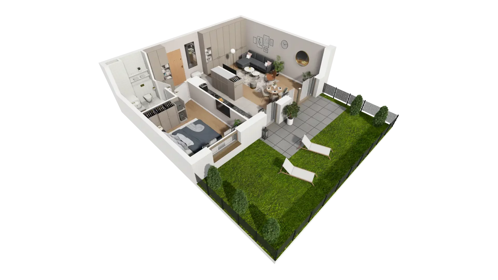 2 pokoje, mieszkanie 54,97 m², parter, oferta nr G.0.3, ATAL Parkowa, Poznań, Nowe Miasto, Osiedle Warszawskie, ul. Mogileńska