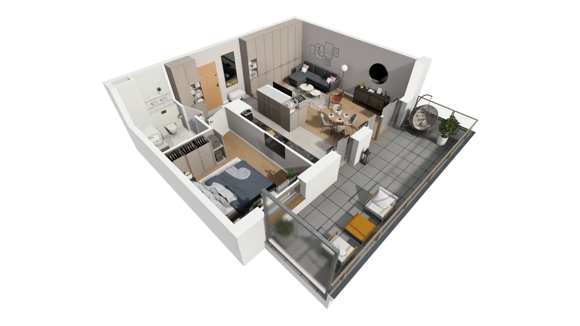 2 pokoje, mieszkanie 54,97 m², piętro 2, oferta nr G.2.4, ATAL Parkowa, Poznań, Nowe Miasto, Osiedle Warszawskie, ul. Mogileńska