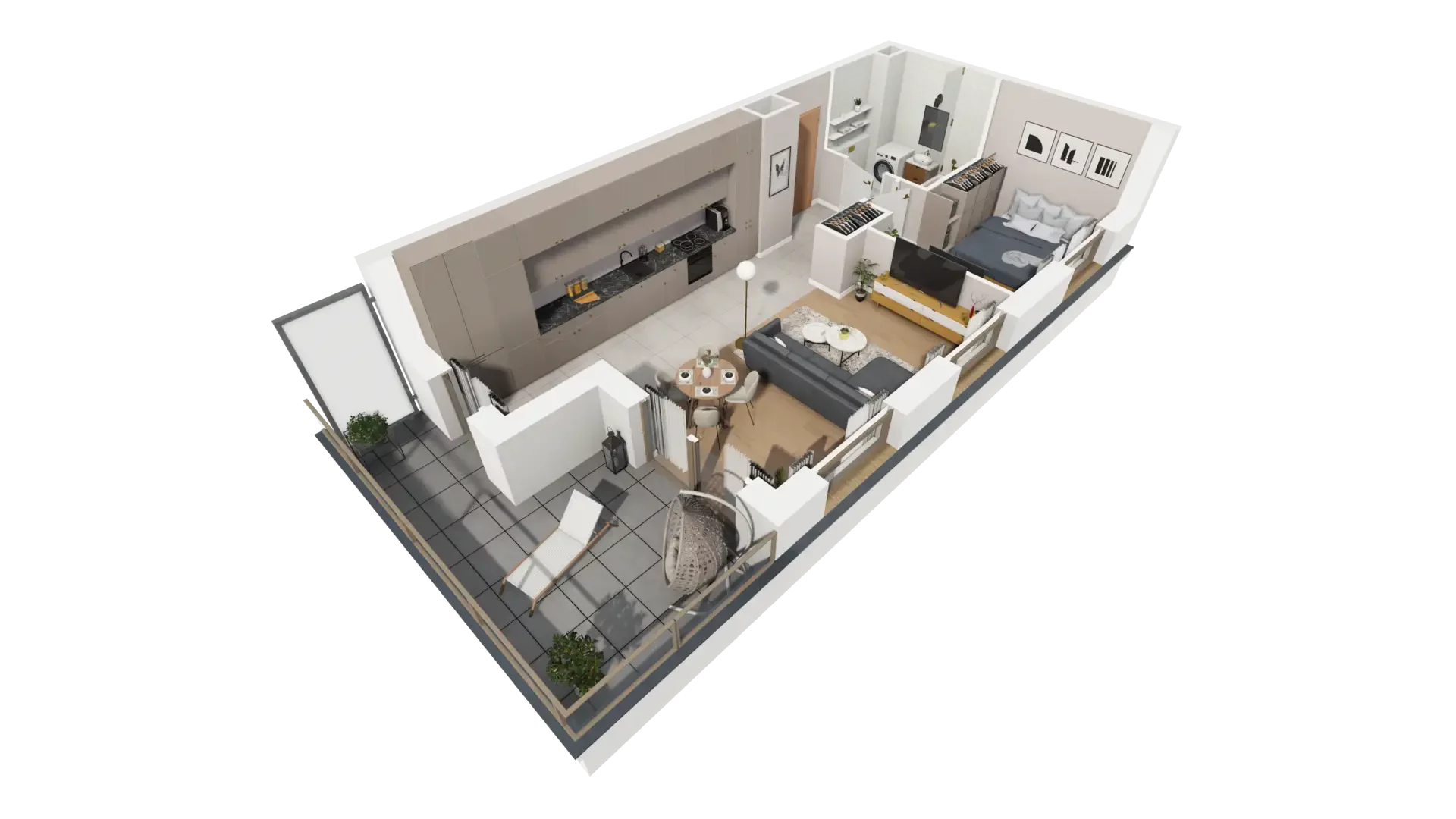 2 pokoje, mieszkanie 48,55 m², piętro 2, oferta nr I.2.2, ATAL Parkowa, Poznań, Nowe Miasto, Osiedle Warszawskie, ul. Mogileńska