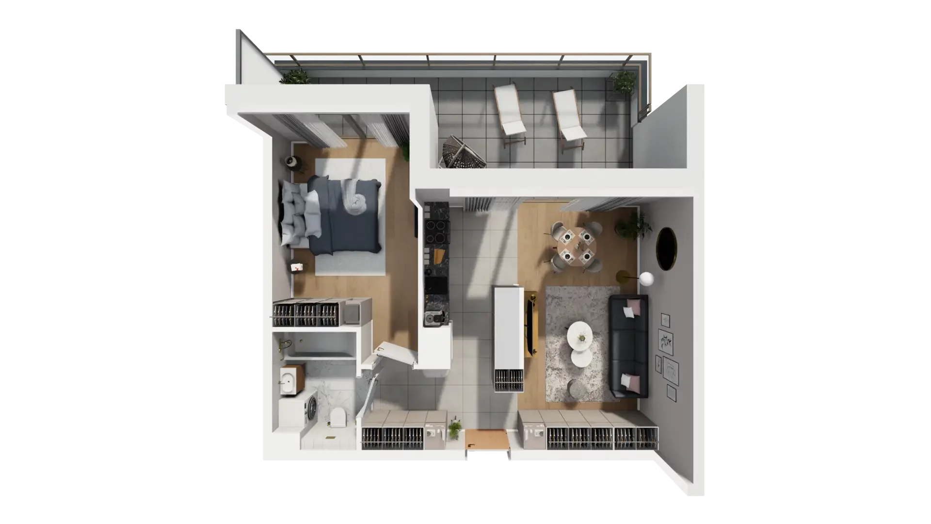 2 pokoje, mieszkanie 49,70 m², piętro 5, oferta nr I.5.3, ATAL Parkowa, Poznań, Nowe Miasto, Osiedle Warszawskie, ul. Mogileńska