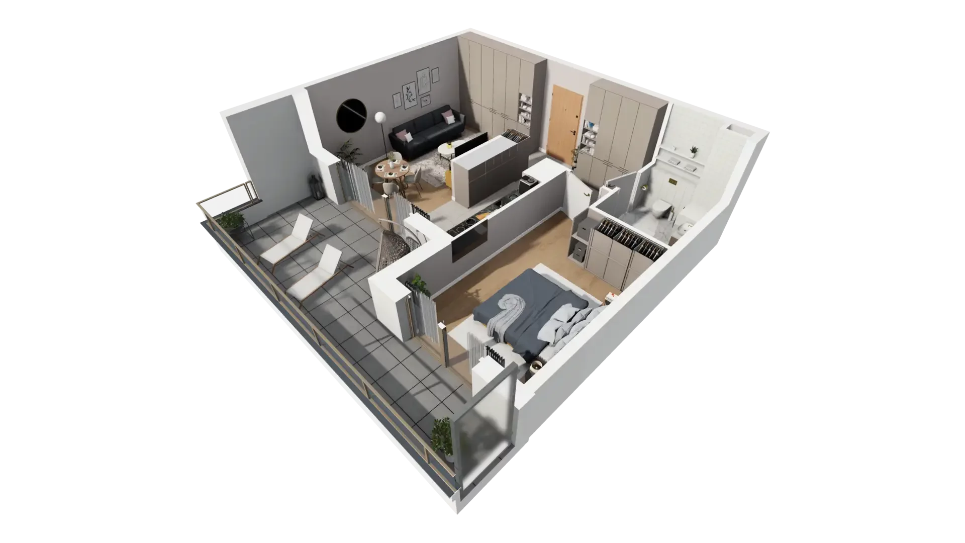 2 pokoje, mieszkanie 49,70 m², piętro 5, oferta nr I.5.3, ATAL Parkowa, Poznań, Nowe Miasto, Osiedle Warszawskie, ul. Mogileńska