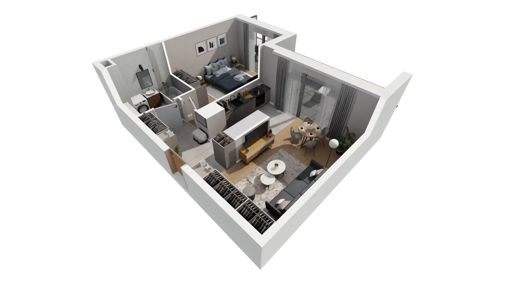 2 pokoje, mieszkanie 49,70 m², piętro 5, oferta nr I.5.3, ATAL Parkowa, Poznań, Nowe Miasto, Osiedle Warszawskie, ul. Mogileńska