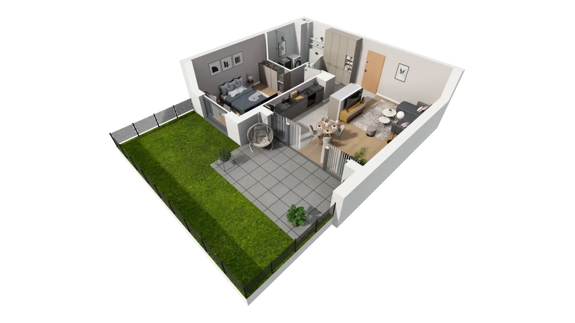 2 pokoje, mieszkanie 53,59 m², parter, oferta nr J.0.2, ATAL Parkowa, Poznań, Nowe Miasto, Osiedle Warszawskie, ul. Mogileńska