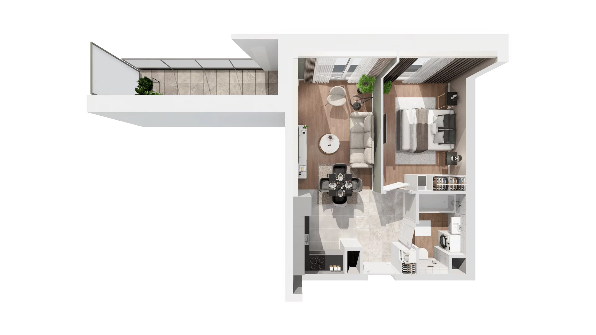 2 pokoje, apartament 41,22 m², piętro 16, oferta nr C-16-179C, ATAL Olimpijska, Katowice, Bogucice, ul. Olimpijska / al. Korfantego