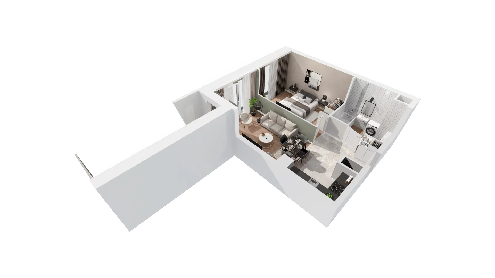 2 pokoje, apartament 41,22 m², piętro 16, oferta nr C-16-179C, ATAL Olimpijska, Katowice, Bogucice, ul. Olimpijska / al. Korfantego