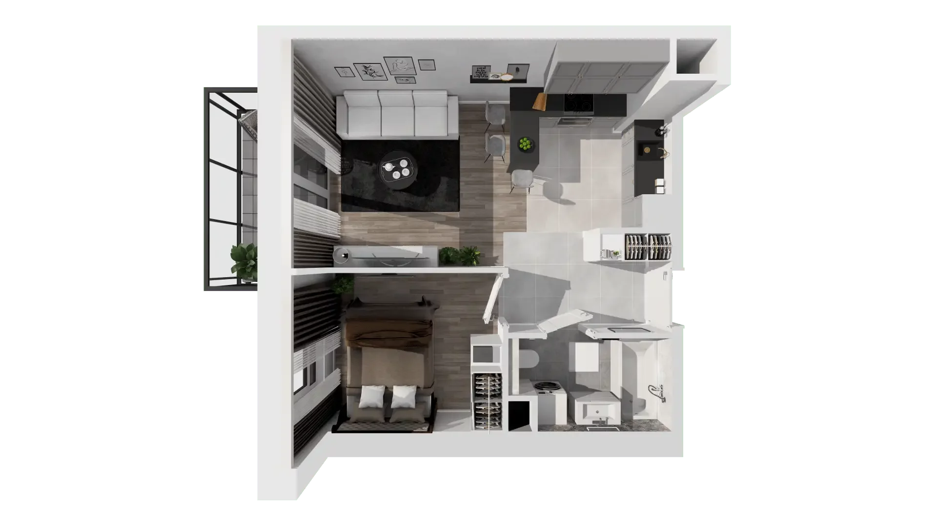 2 pokoje, mieszkanie 38,83 m², piętro 5, oferta nr P10.01.5.27, Osiedle Poematu, Warszawa, Wawer, Falenica, ul. Poematu