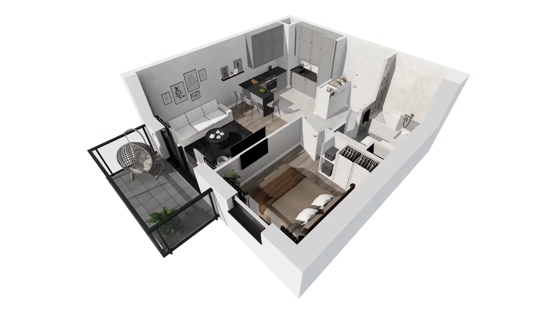 2 pokoje, mieszkanie 38,83 m², piętro 5, oferta nr P10.01.5.27, Osiedle Poematu, Warszawa, Wawer, Falenica, ul. Poematu