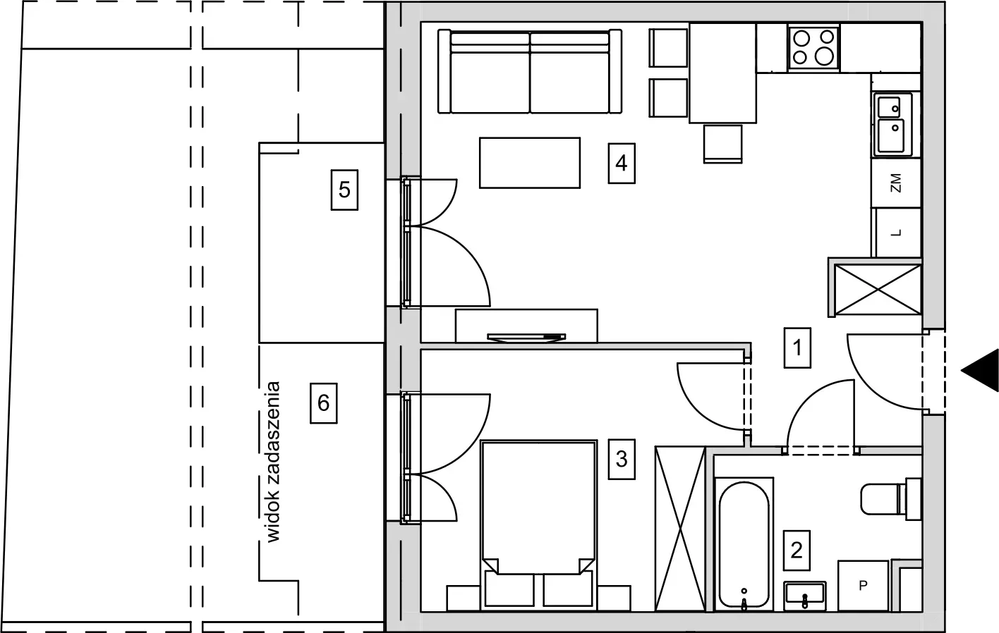 Mieszkanie 41,01 m², parter, oferta nr B11-K1-0-4, ATAL Strachowicka, Wrocław, Żerniki, Fabryczna, ul. Strachowicka