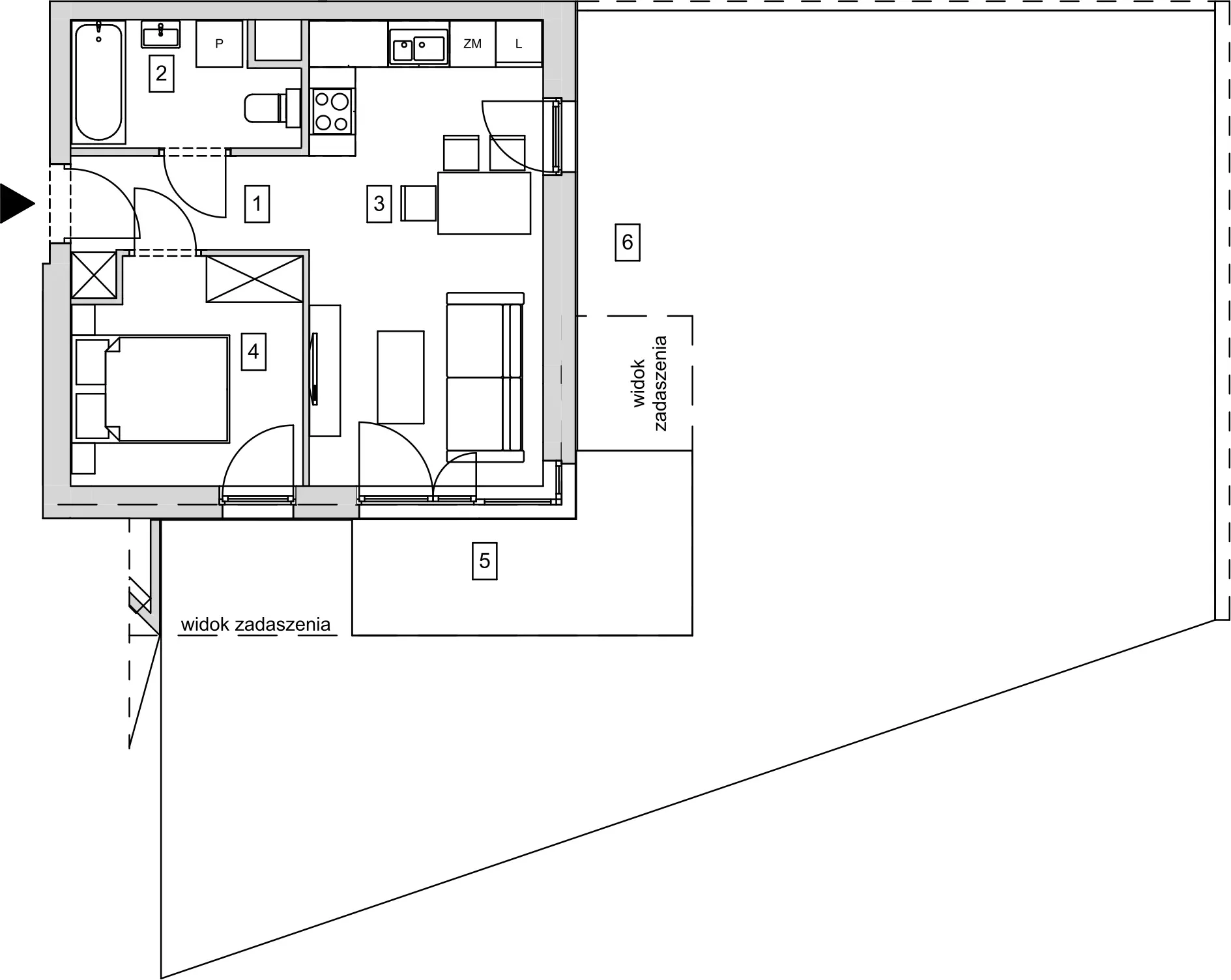 Mieszkanie 35,33 m², parter, oferta nr B12-K1-0-1, ATAL Strachowicka, Wrocław, Żerniki, Fabryczna, ul. Strachowicka