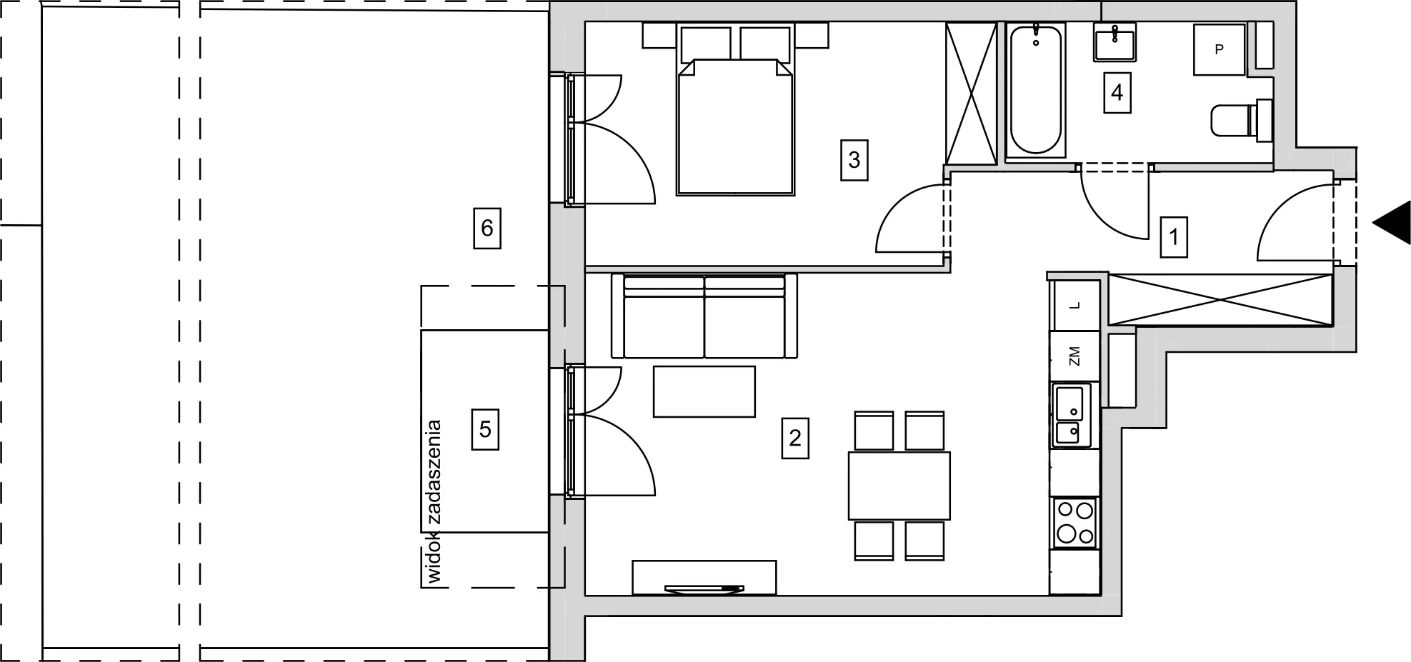 Mieszkanie 48,52 m², parter, oferta nr B8-K1-0-7, ATAL Strachowicka, Wrocław, Żerniki, Fabryczna, ul. Strachowicka