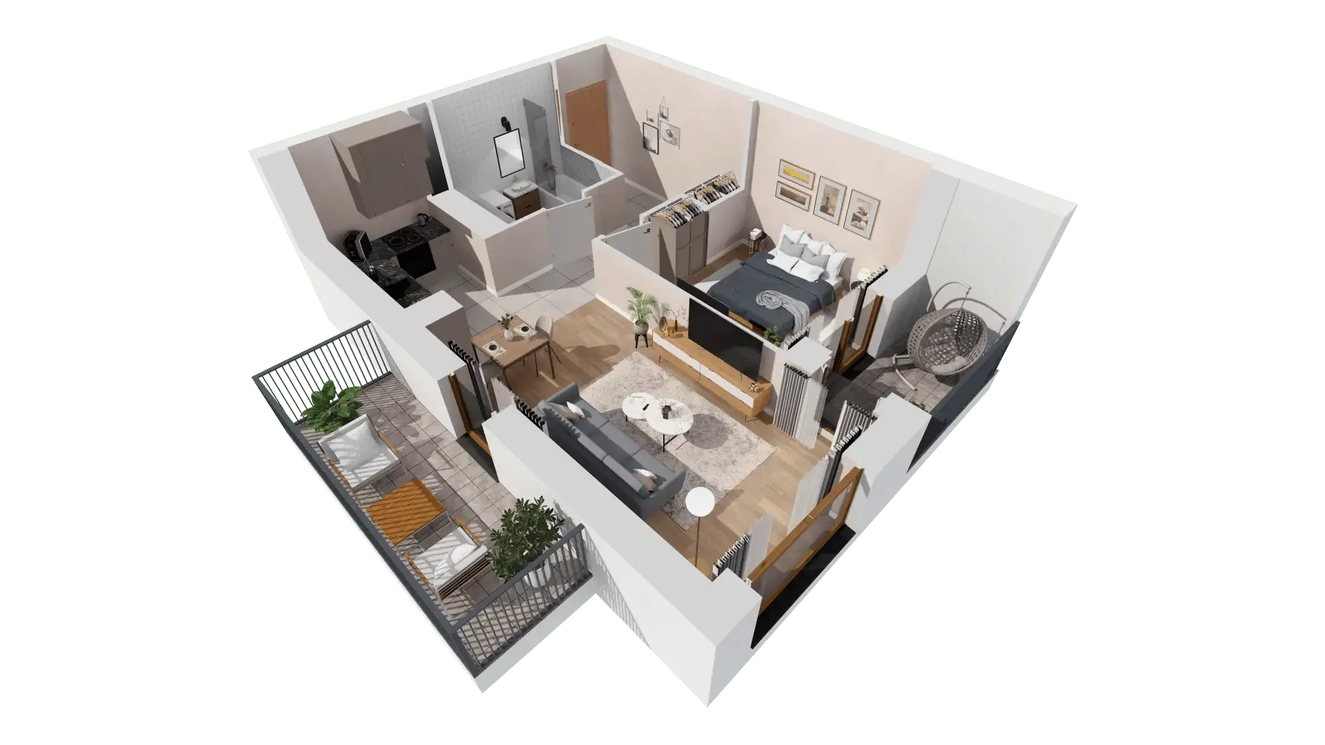 Mieszkanie 44,43 m², piętro 1, oferta nr 3A.1.11, Francuska Park VIII, Katowice, Osiedle Paderewskiego-Muchowiec, Muchowiec, ul. Szybowcowa