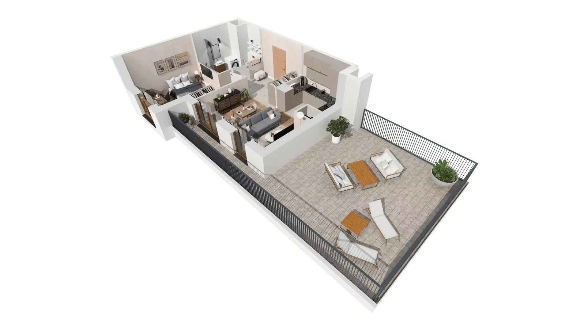 2 pokoje, mieszkanie 44,40 m², piętro 8, oferta nr 1A.8.74, Francuska Park VIIIB, Katowice, Osiedle Paderewskiego-Muchowiec, Muchowiec, ul. Szybowcowa