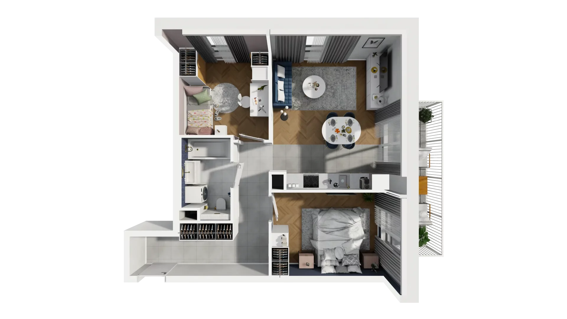 Mieszkanie 58,25 m², piętro 4, oferta nr 1A.23, Akacjowa Wita, Kraków, Prądnik Czerwony, Rakowice, ul. Akacjowa