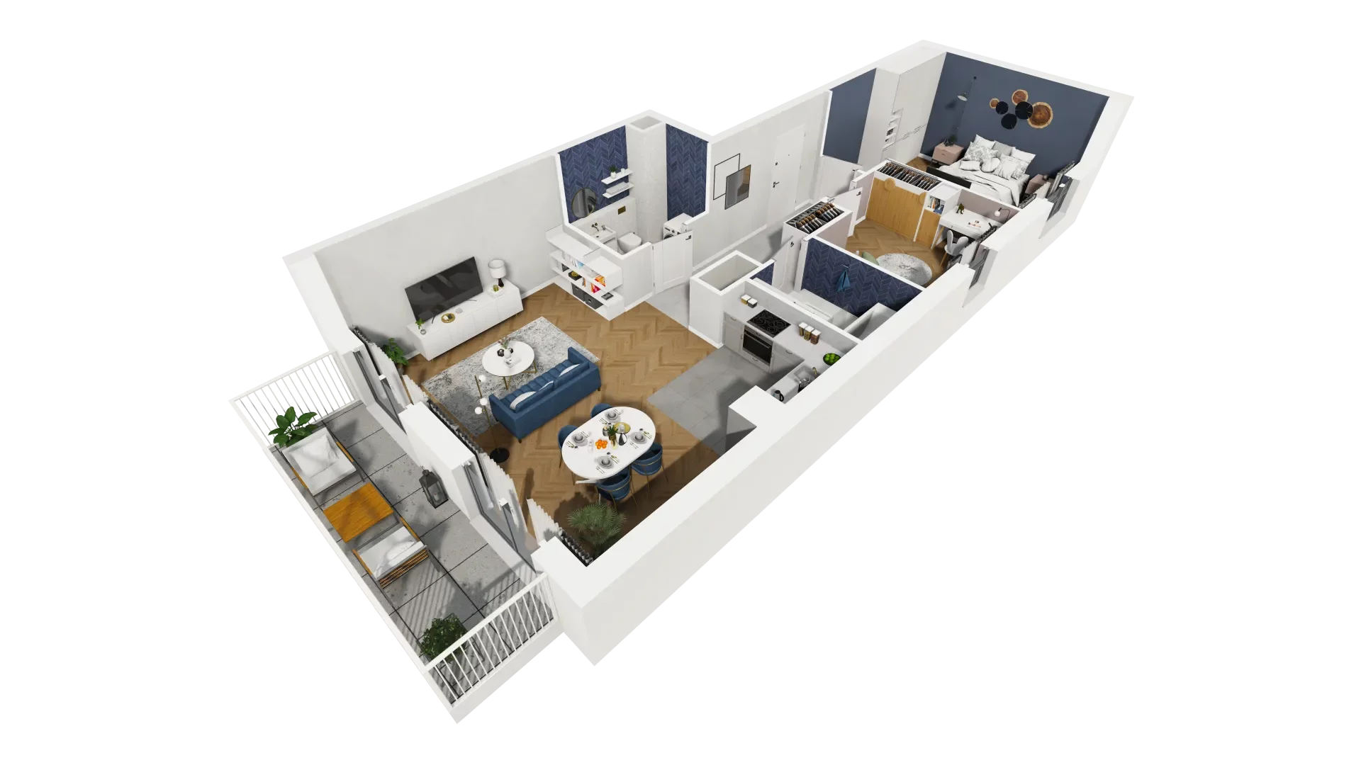 Mieszkanie 68,59 m², piętro 1, oferta nr 1B.07, Akacjowa Wita, Kraków, Prądnik Czerwony, Rakowice, ul. Akacjowa