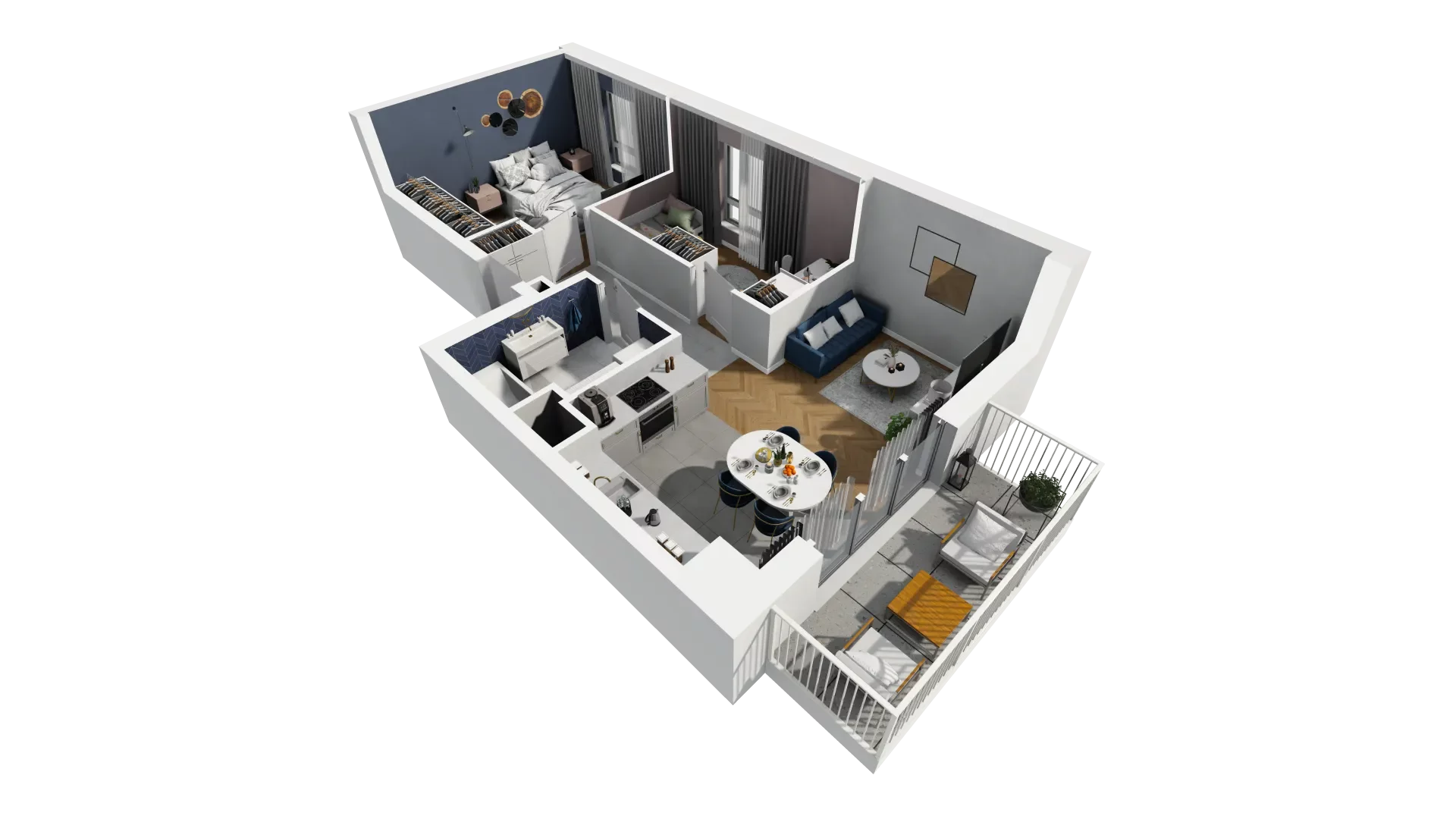 Mieszkanie 52,49 m², piętro 1, oferta nr 2A.05, Akacjowa Wita, Kraków, Prądnik Czerwony, Rakowice, ul. Akacjowa