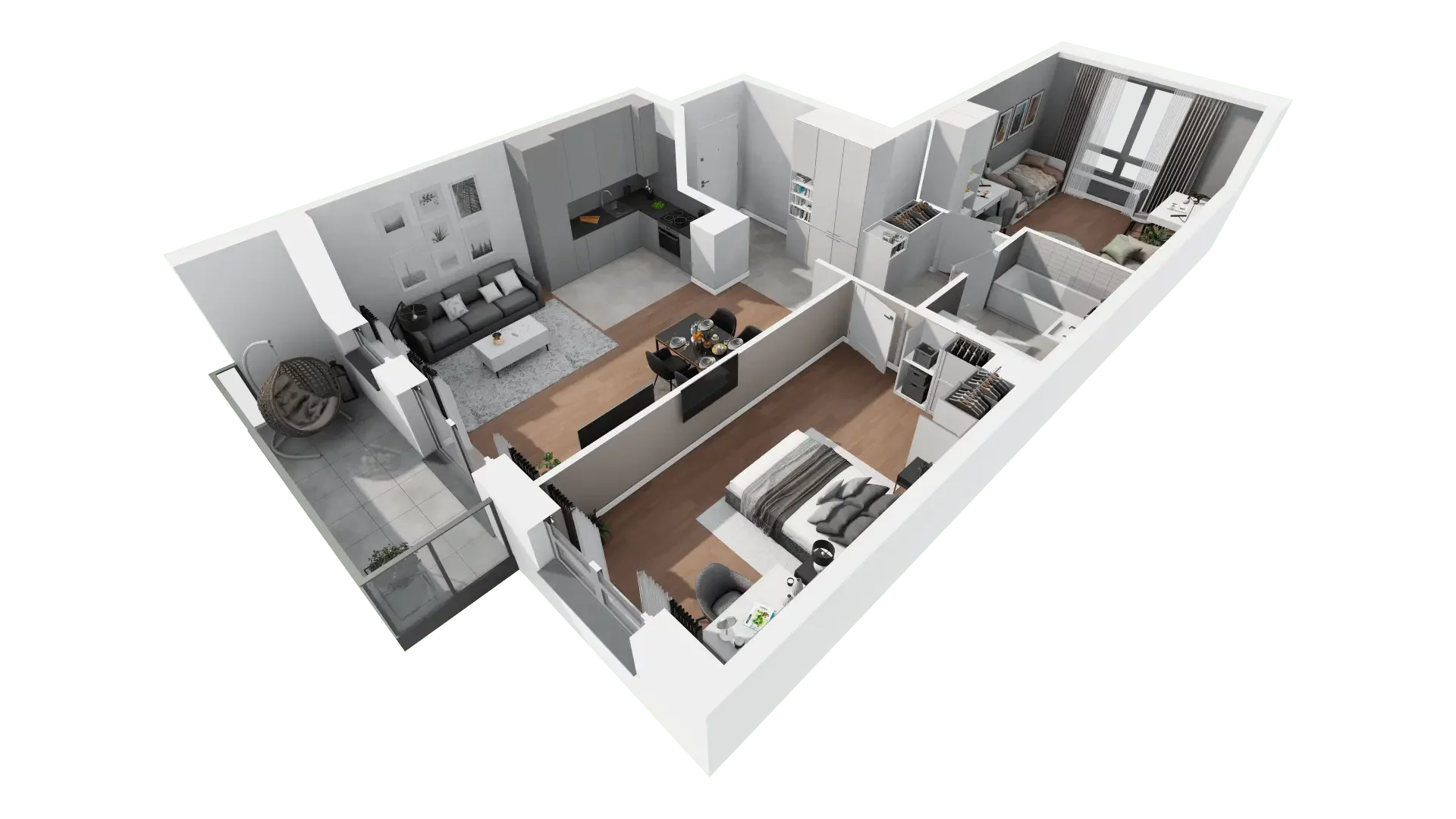 Mieszkanie 76,56 m², piętro 1, oferta nr B1-08, ATAL Apollina, Kowale, ul. Apollina