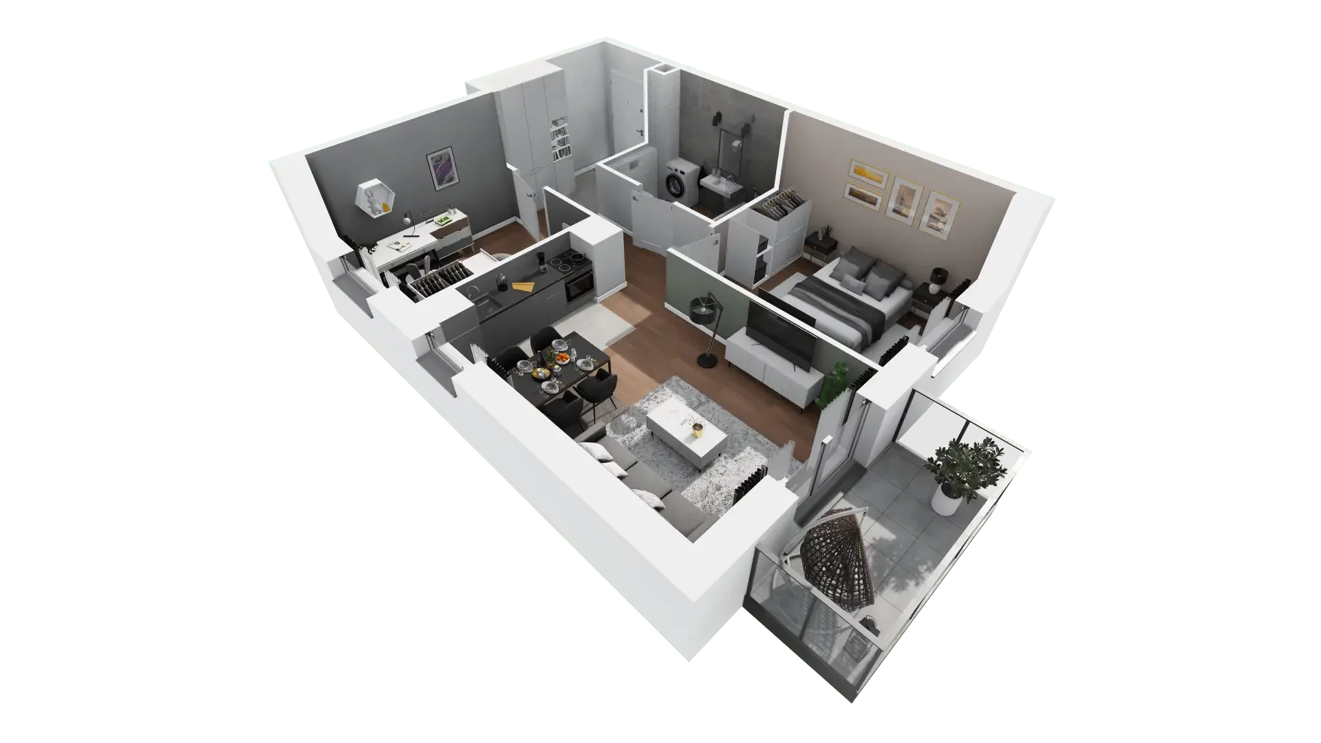 Mieszkanie 54,28 m², piętro 1, oferta nr B1-11, ATAL Apollina, Kowale, ul. Apollina