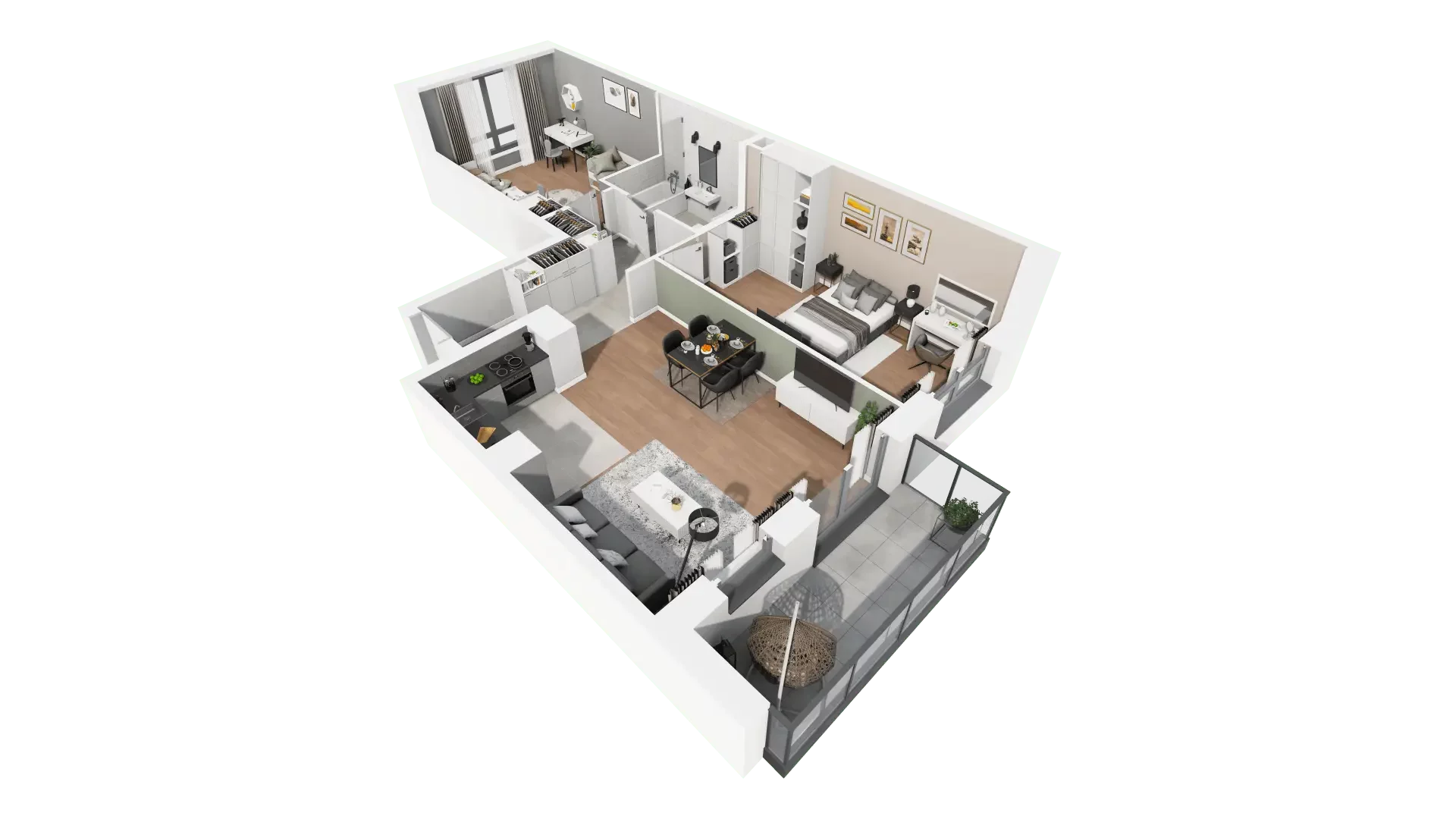 Mieszkanie 76,56 m², piętro 2, oferta nr B2-14, ATAL Apollina, Kowale, ul. Apollina