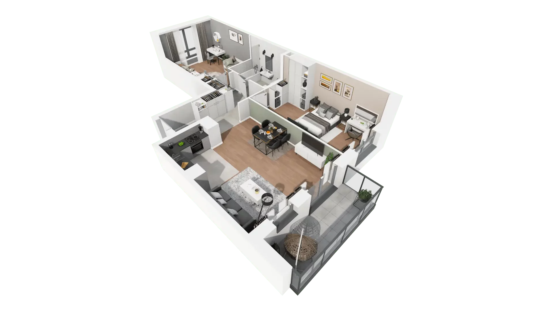 Mieszkanie 76,56 m², piętro 3, oferta nr B3-20, ATAL Apollina, Kowale, ul. Apollina