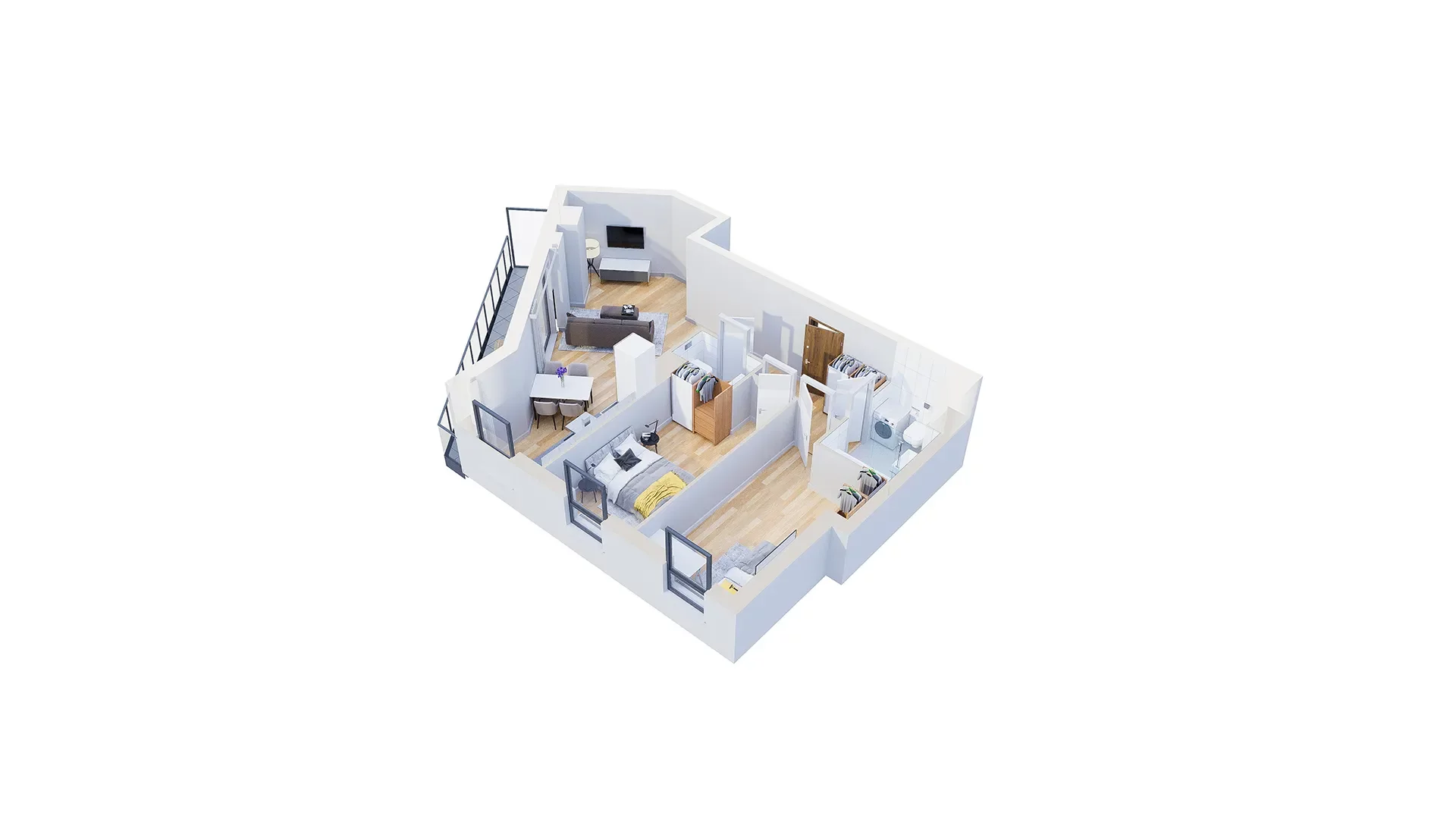 3 pokoje, mieszkanie 66,90 m², piętro 10, oferta nr 2.A72, Niebieski Bursztyn II, Reda, ul. Bosmańska